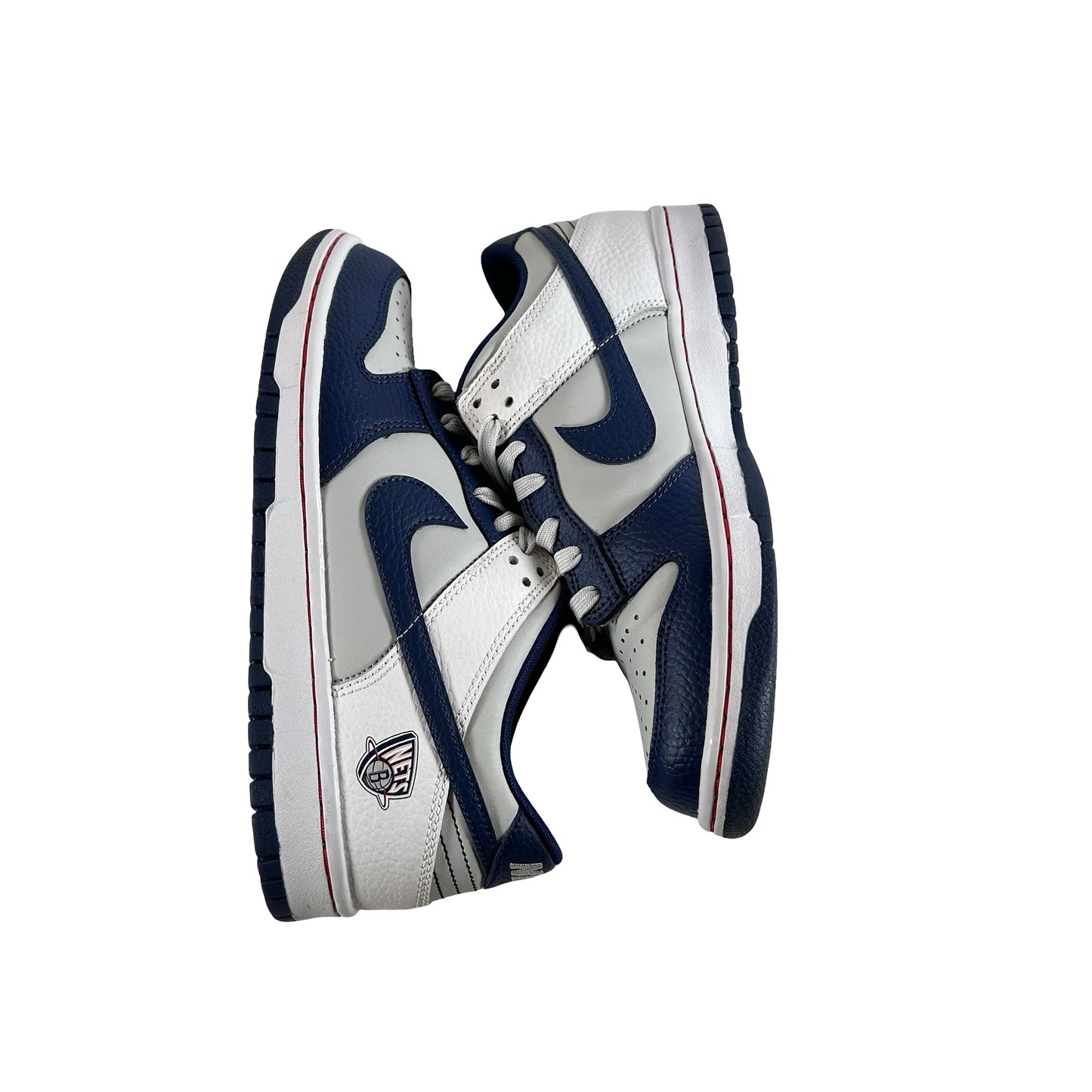 DO6288 001 Nike Dunk Low EMB NBA 75th Anniversary Brooklyn Nets (GS) [USED] - 6 Y (Used)