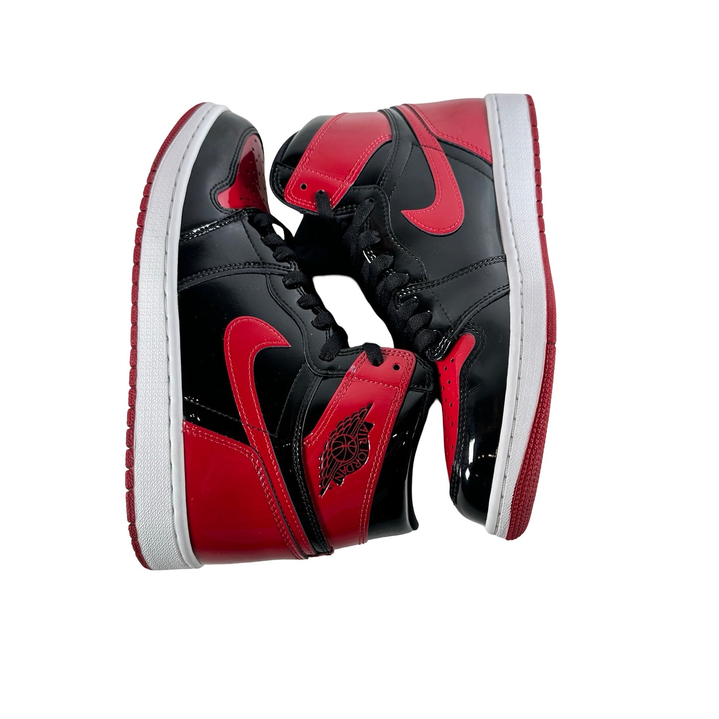 555088 063 Jordan 1 Retro High OG Patent Bred [USED] - 9 M (Used10)