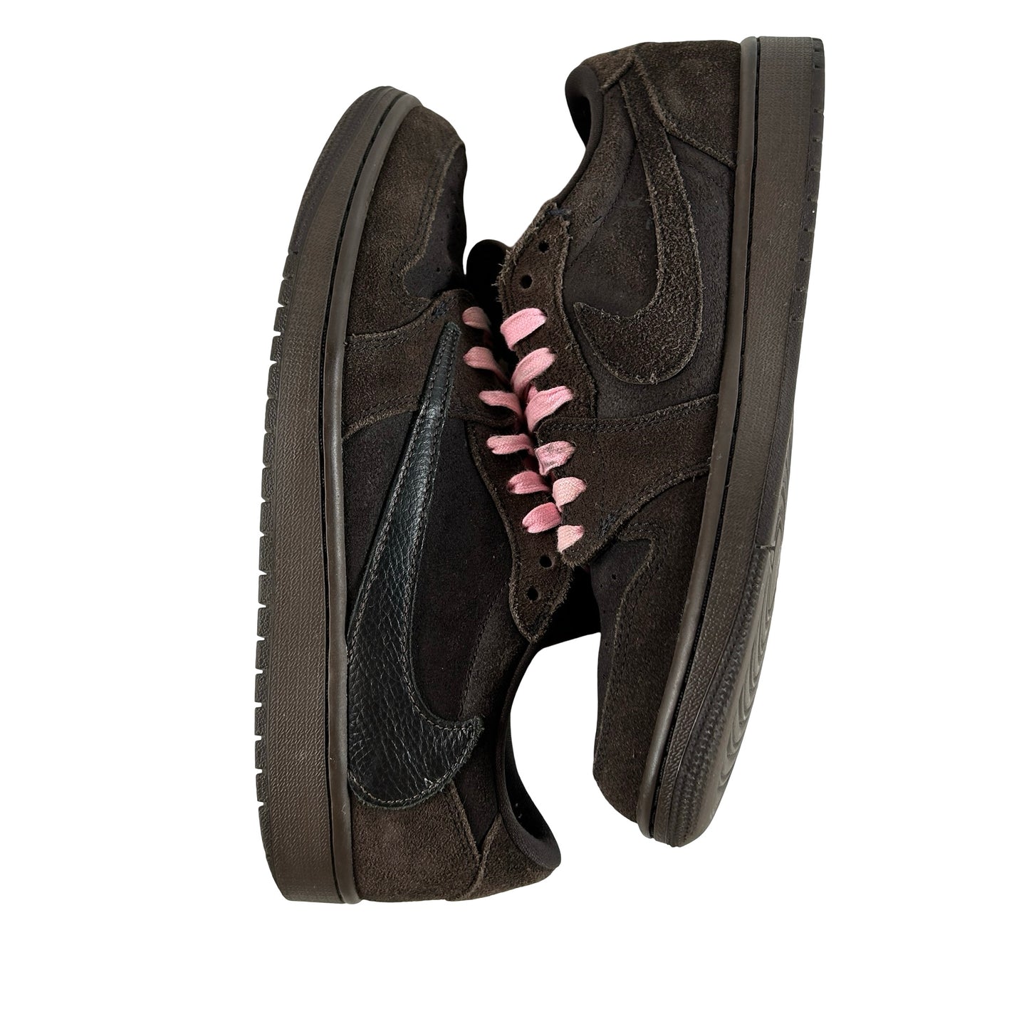 DM7866 202 Jordan 1 Retro Low OG SP Travis Scott Velvet Brown [USED] - 9 M (Used7)