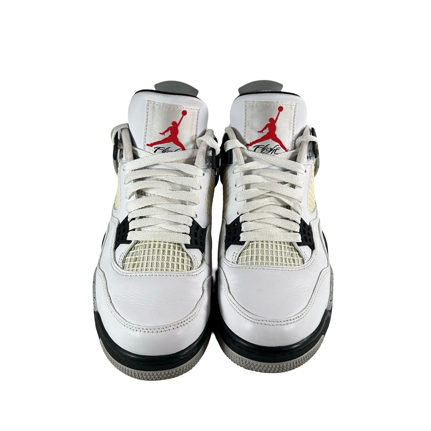 840606 192 Jordan 4 White Cement [USED] - 9 M (Used) (No Box2)