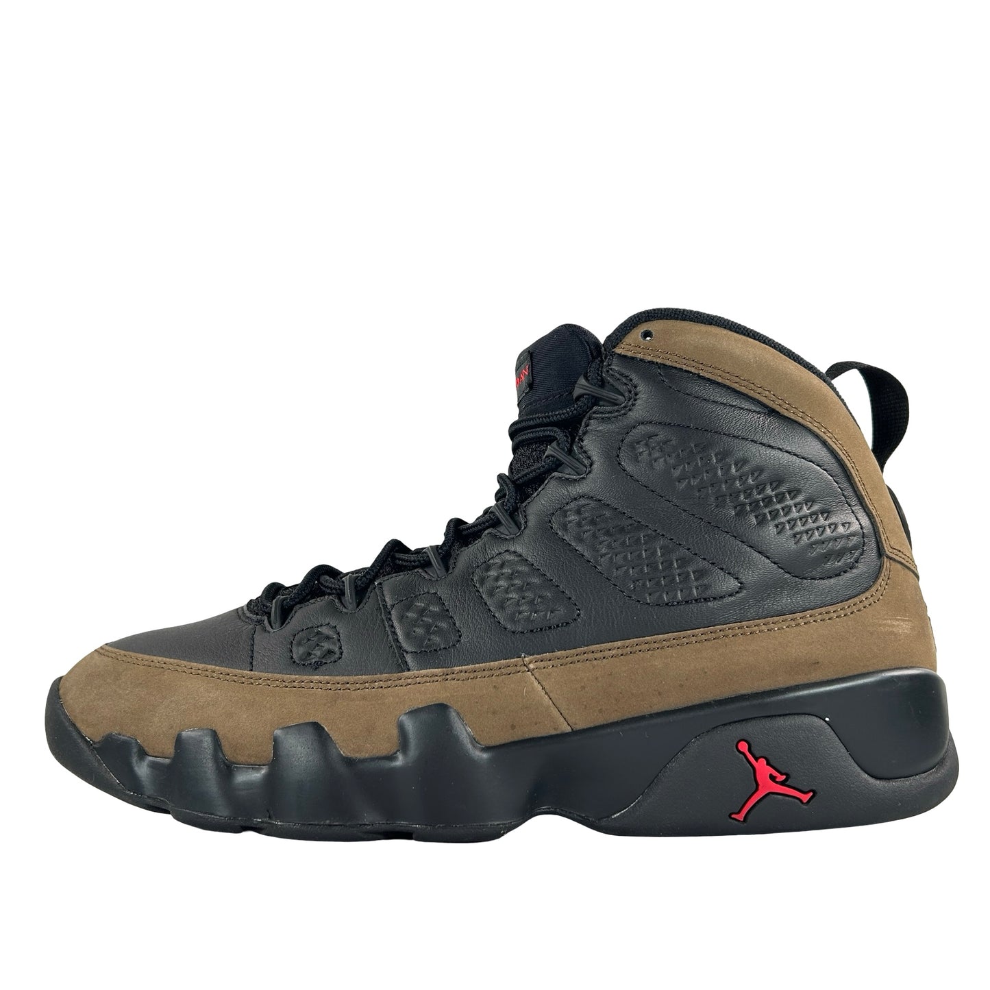 HV4794 030 Air Jordan 9 Retro Olive (2024) [USED] - 9.5 M (Used2) (No Box2)