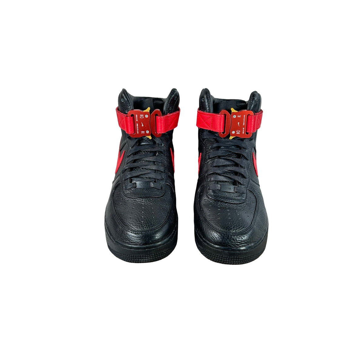 CQ4018 004 Nike Air Force 1 High 1017 ALYX 9SM Black Red [USED] - 10 M (Used) (No Box)