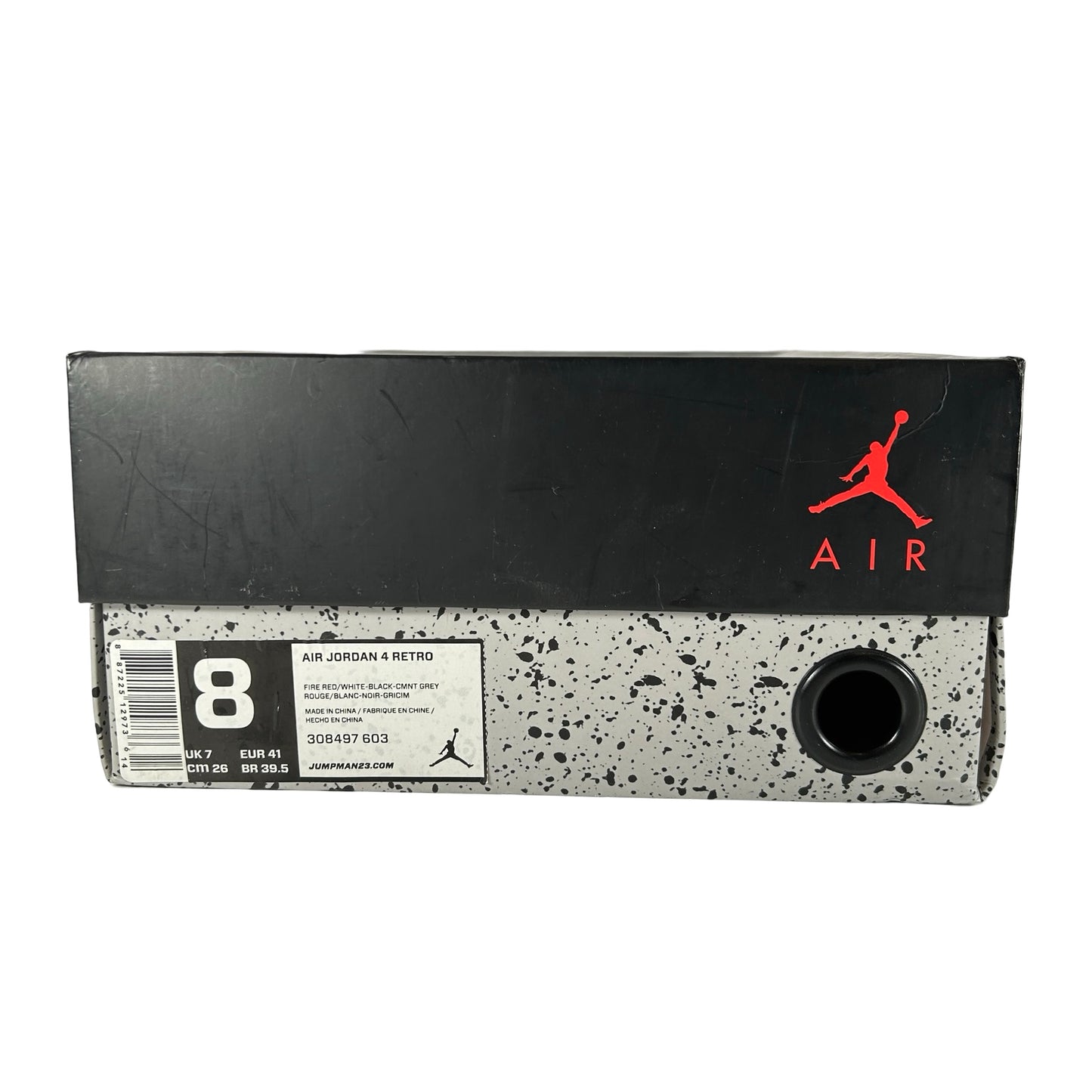 308497 603 Jordan 4 Retro Toro Bravo [USED] - 8 M (Used)