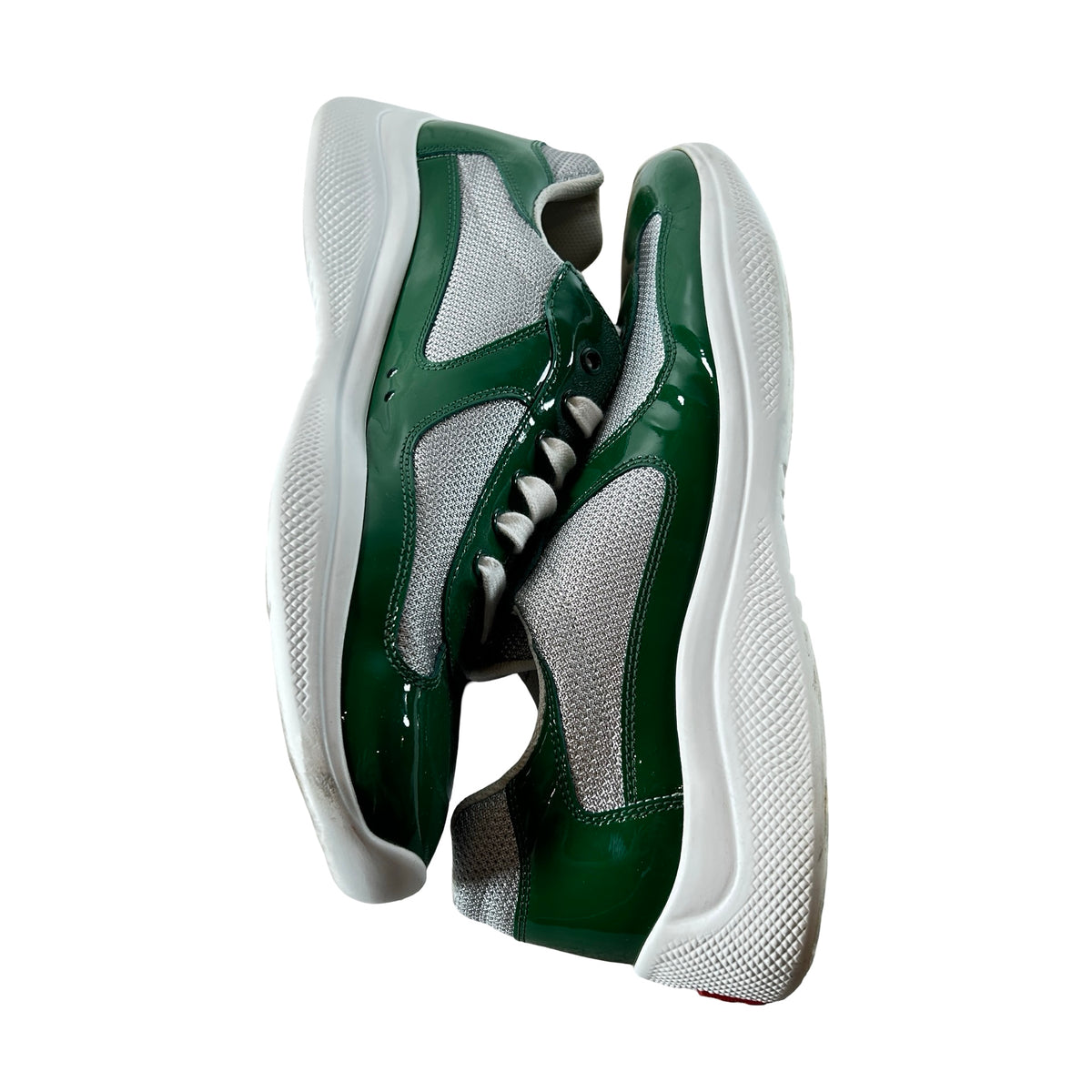 Prada America's Cup Green Silver [USED] - PRADA 10 / 11 US M (Used) (No Box)