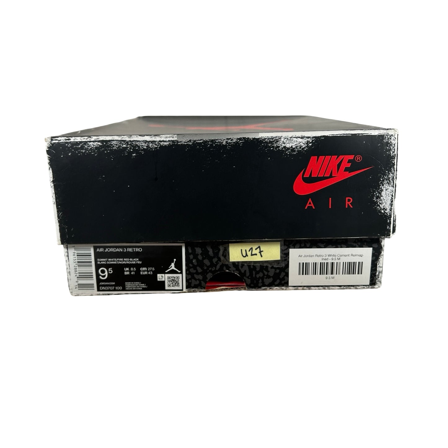 DN3707 100 Jordan 3 Retro White Cement Reimagined [USED] - 9.5 M (Used26)