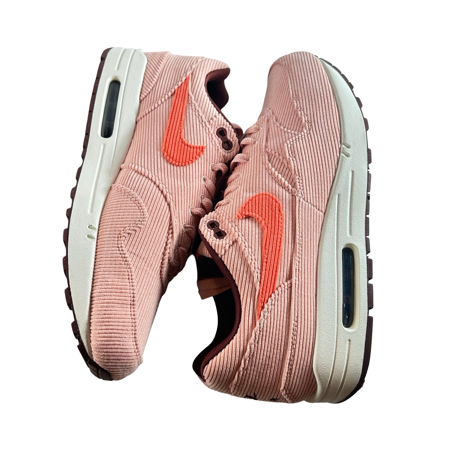 FB8915 600 Nike Air Max 1 PRM Corduroy Coral Stardust [USED] - 10.5 M (Used2) (Replace Box2)