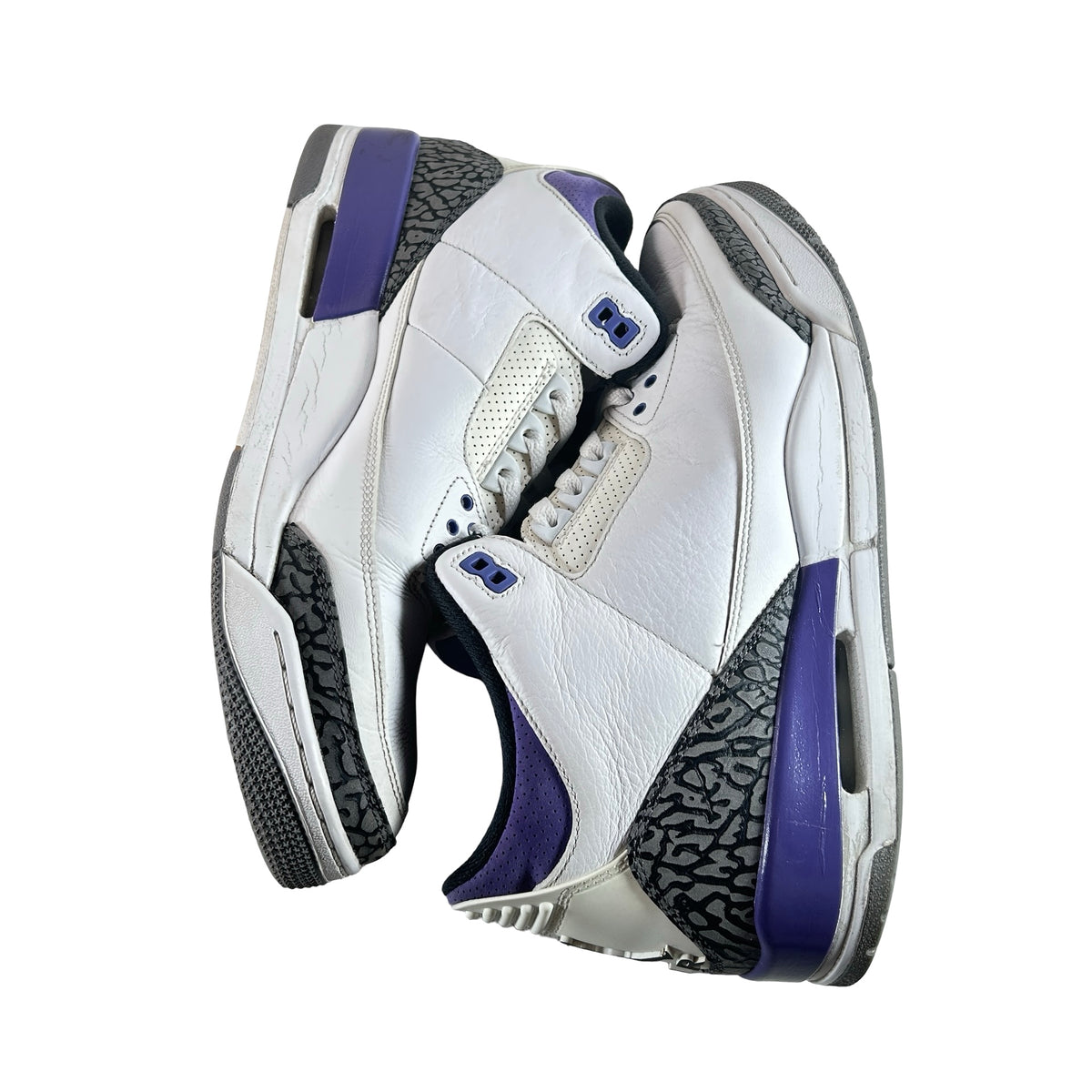 CT8532 105 Jordan 3 Retro Dark Iris [USED] - 12 M (Used) (No Box)
