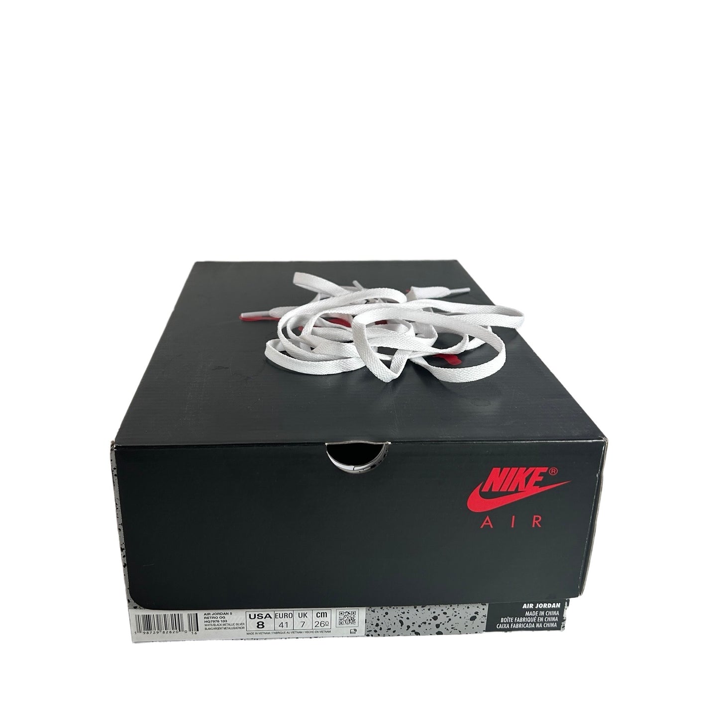 HQ7978 103 Jordan 5 Retro White Metallic (2026) [USED] - 8 M (Used)