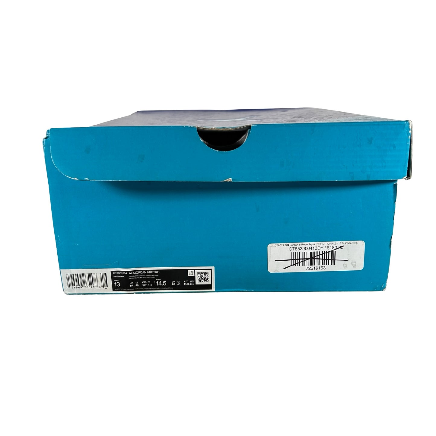 CT8529 004 Jordan 6 Retro Aqua [USED] - 13 M (Used)