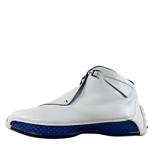 AA2494 106 Air Jordan 18 Retro White Sport Royal [USED] - 11 M (Used)