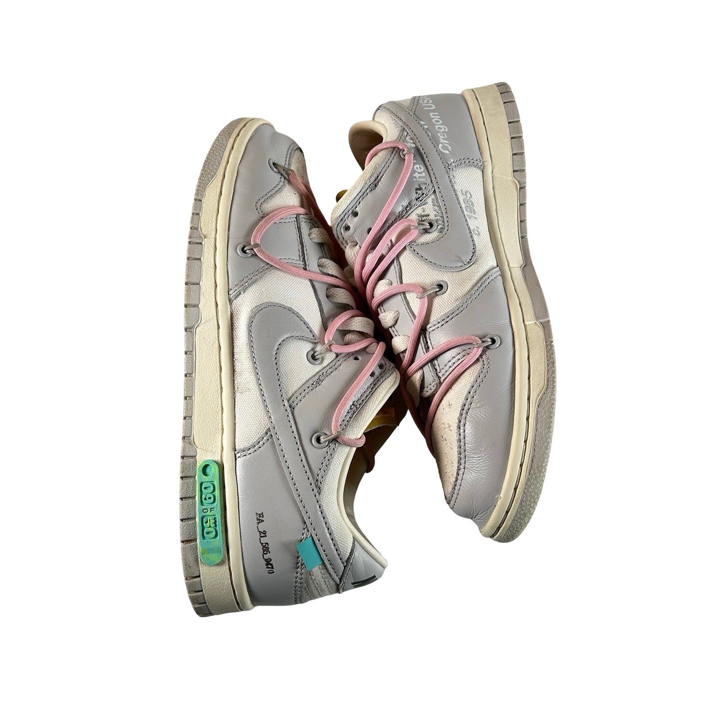 DM1602 109 Nike Dunk Low Off-White Lot 9 [USED] - 8.5 M (Used) (No Box)