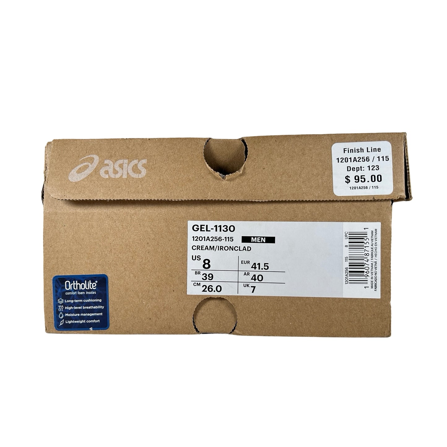 1201A256 115 Asics Gel-1130 Cream/Ironclad [USED] - 8 M (Used)