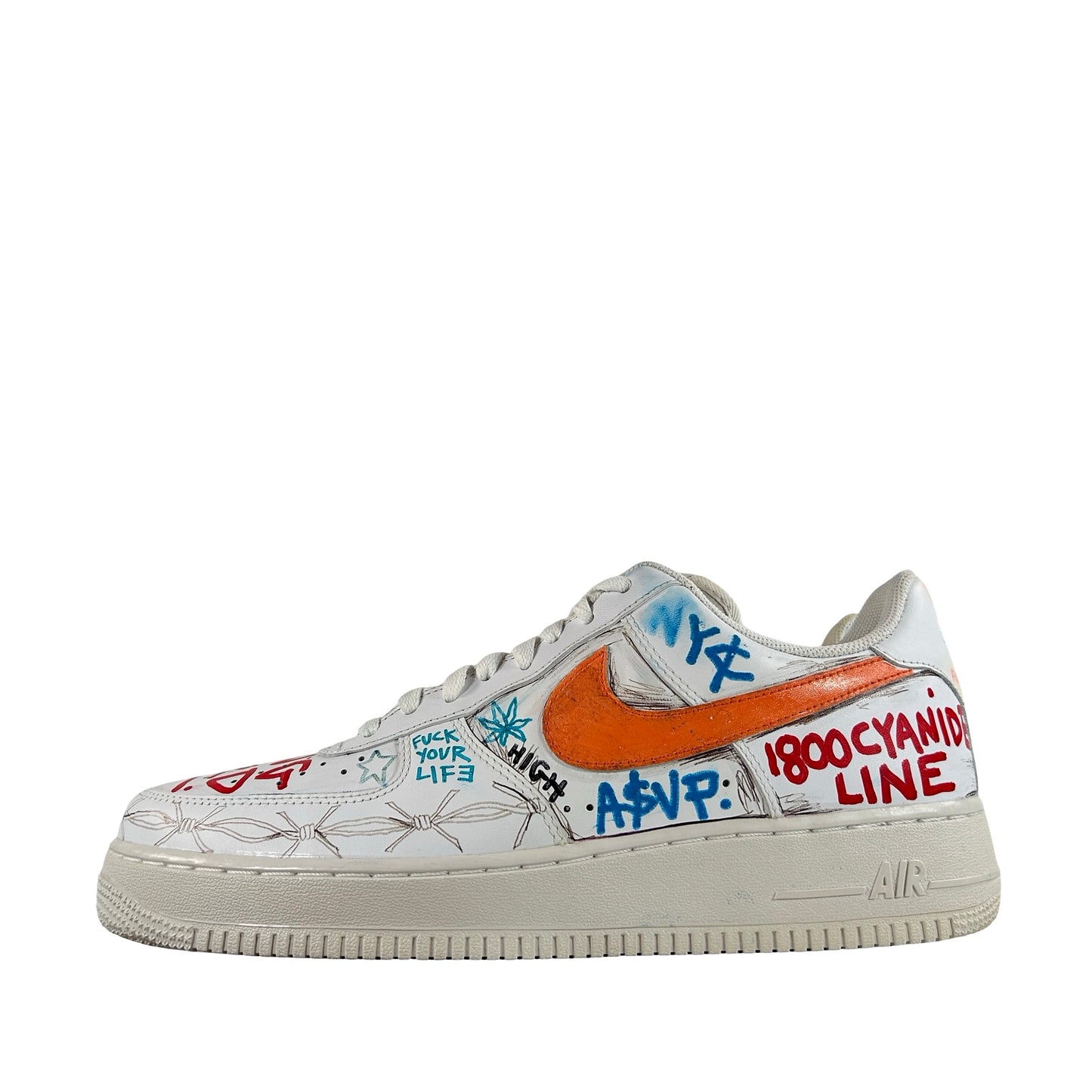 Nike Air Force 1 Low Vlone x Pauly x Mase x Himumimdead [CONDITIONAL] - 12 M (Yellowing) (Replace Box)