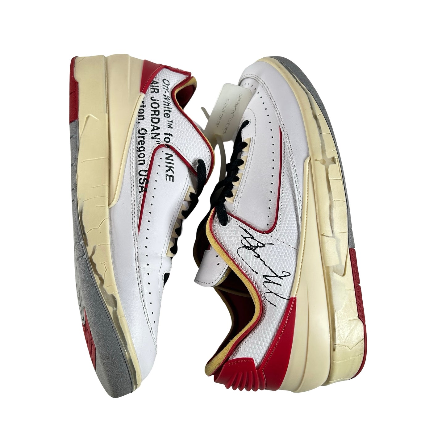 DJ4375 106 Jordan 2 Retro Low SP Off-White White Red [USED] - 12 M (Used4)
