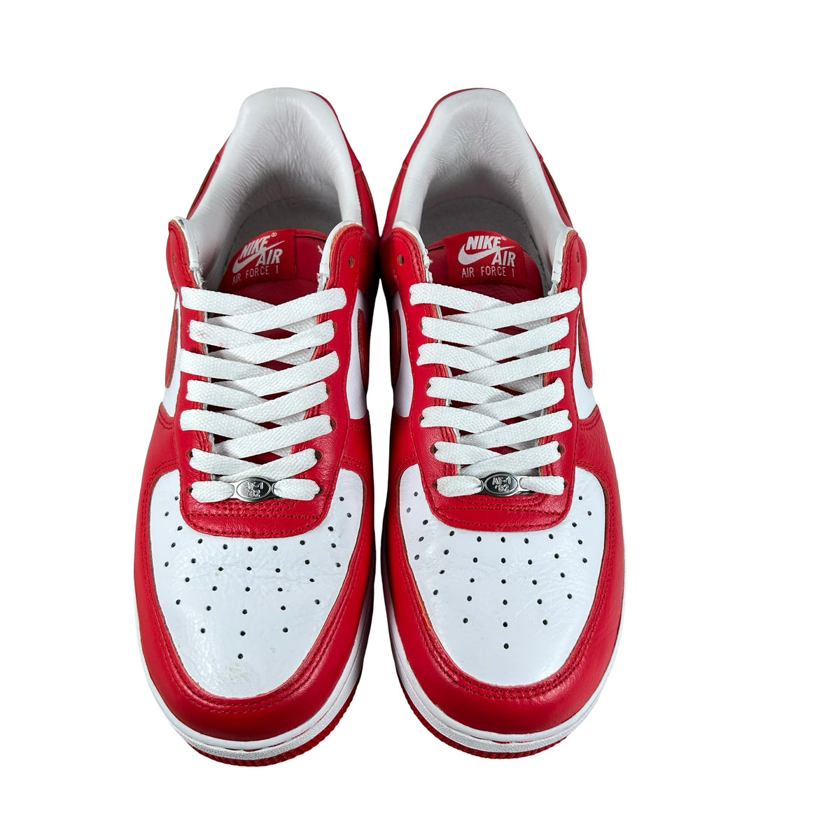 II4391 100 Nike Air Force 1 Low QS Terror Squad White University Red [USED] - 9 M (Used)