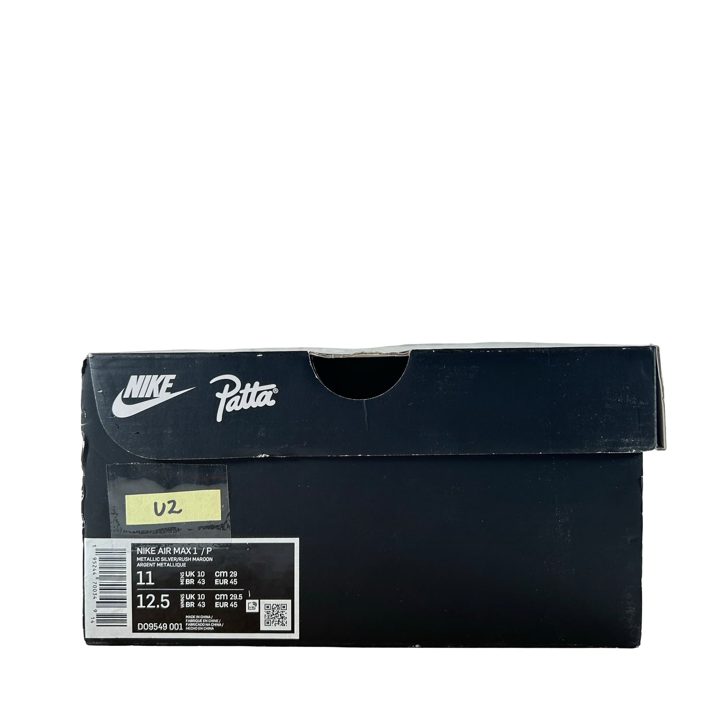 DO9549 001 Nike Air Max 1 Patta Waves Rush Maroon  [USED] - 11 M (Used2)