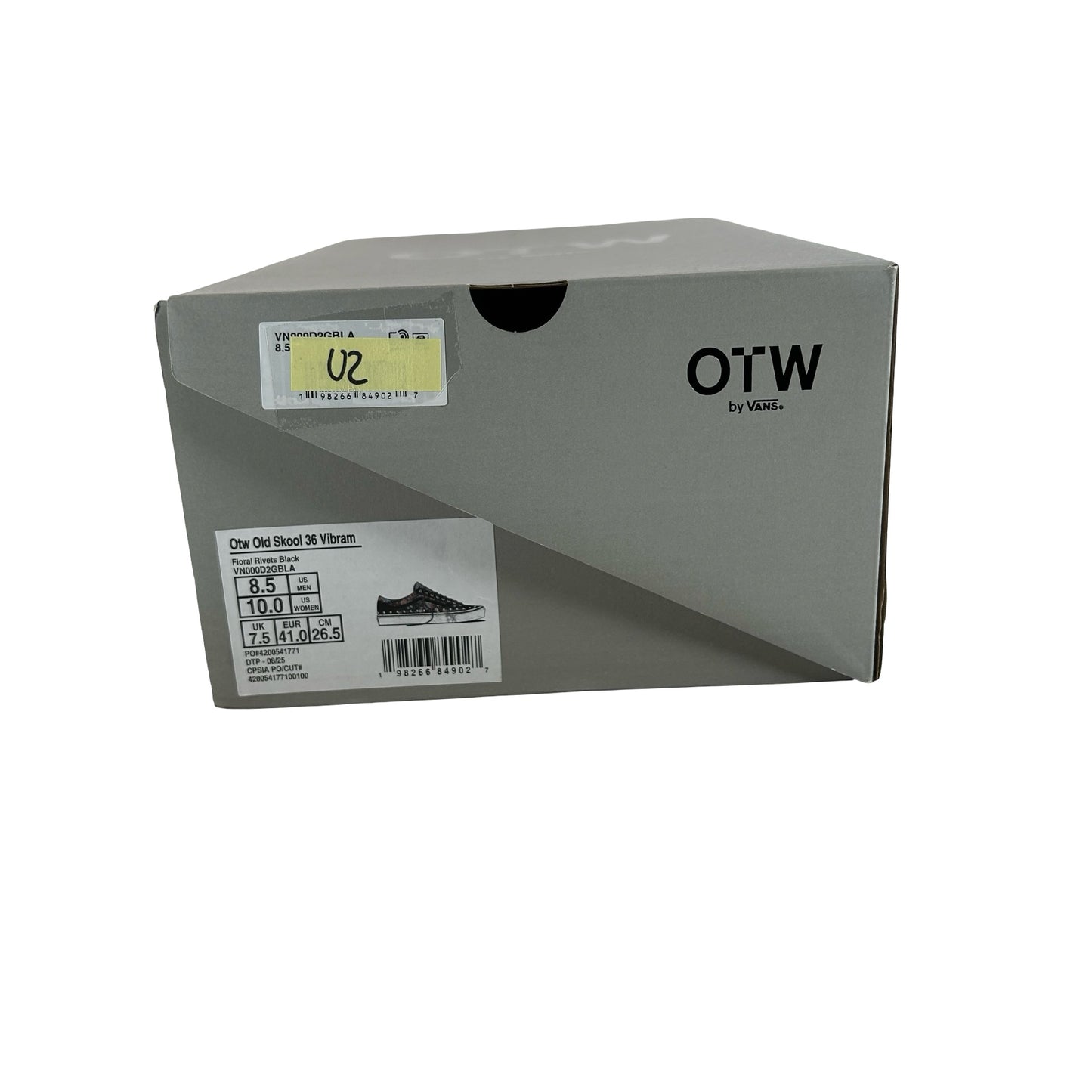 VN000D2GBLA Vans OTW Old Skool 36 Vibram Floral Rivets Black [USED] - 8.5 M (Used2)