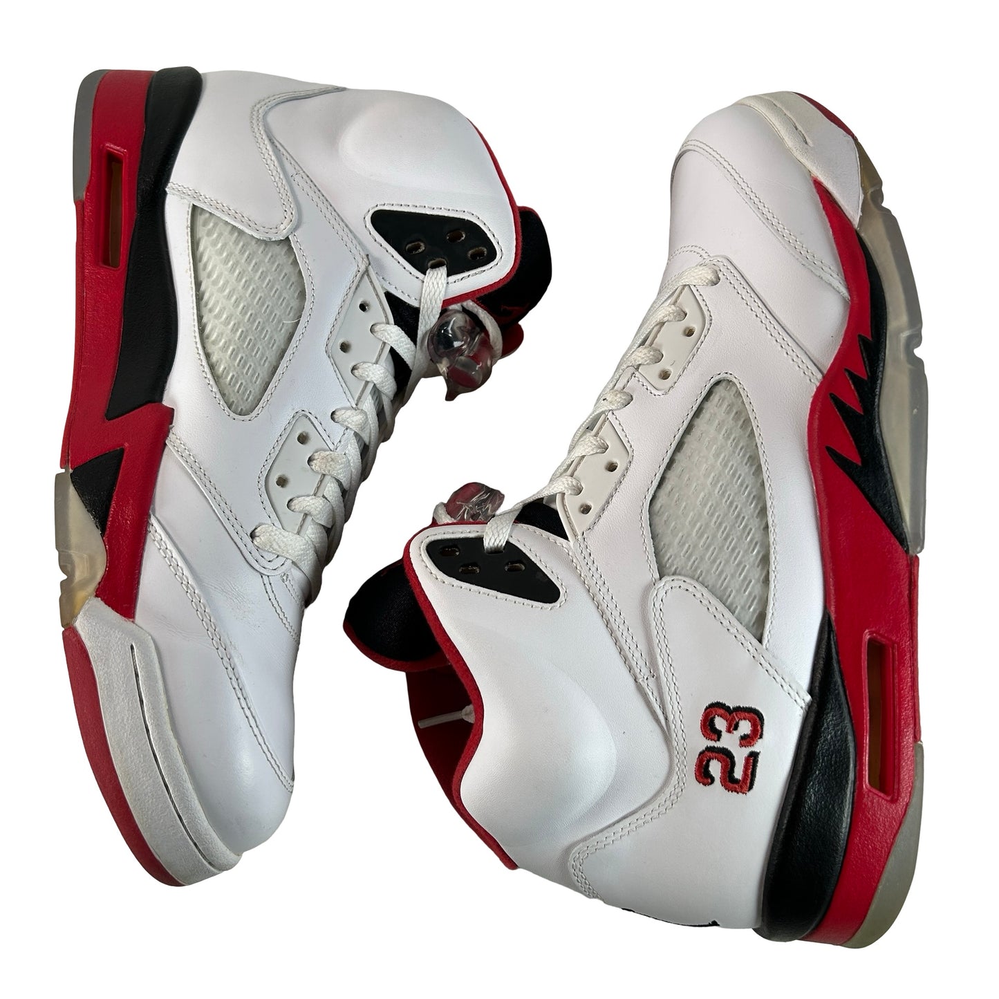 136027 120 Jordan 5 Retro Fire Red Black Tongue (2013) [USED] - 11.5 M (Used)