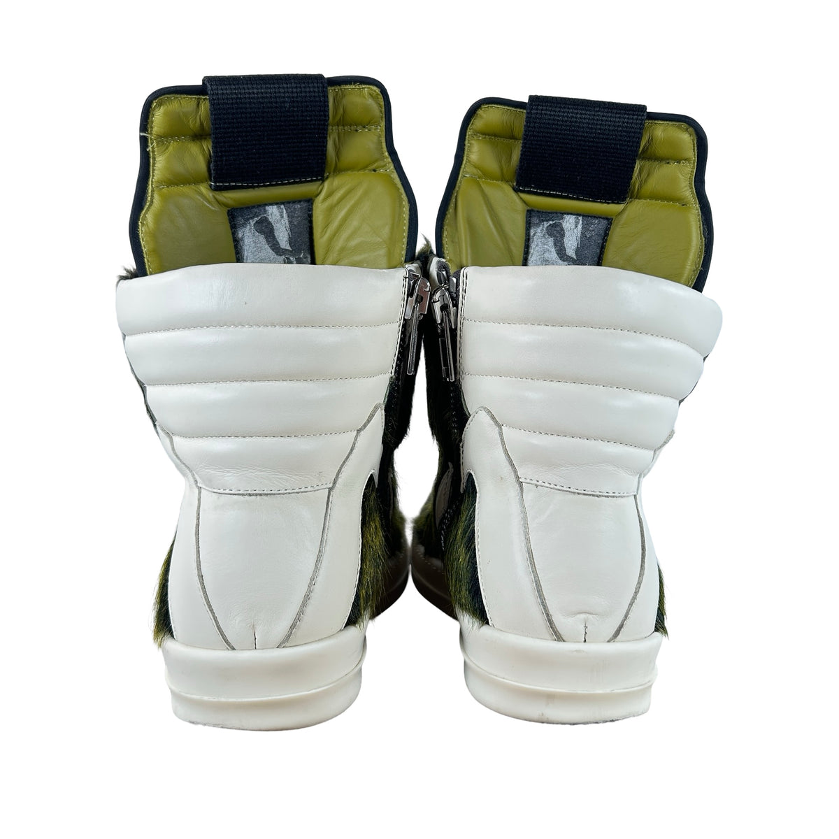 RU02C7894 LHLCPO 5211 Rick Owens Luxor Geobasket Acid Melange Pony [USED] - EU 42 (Used)