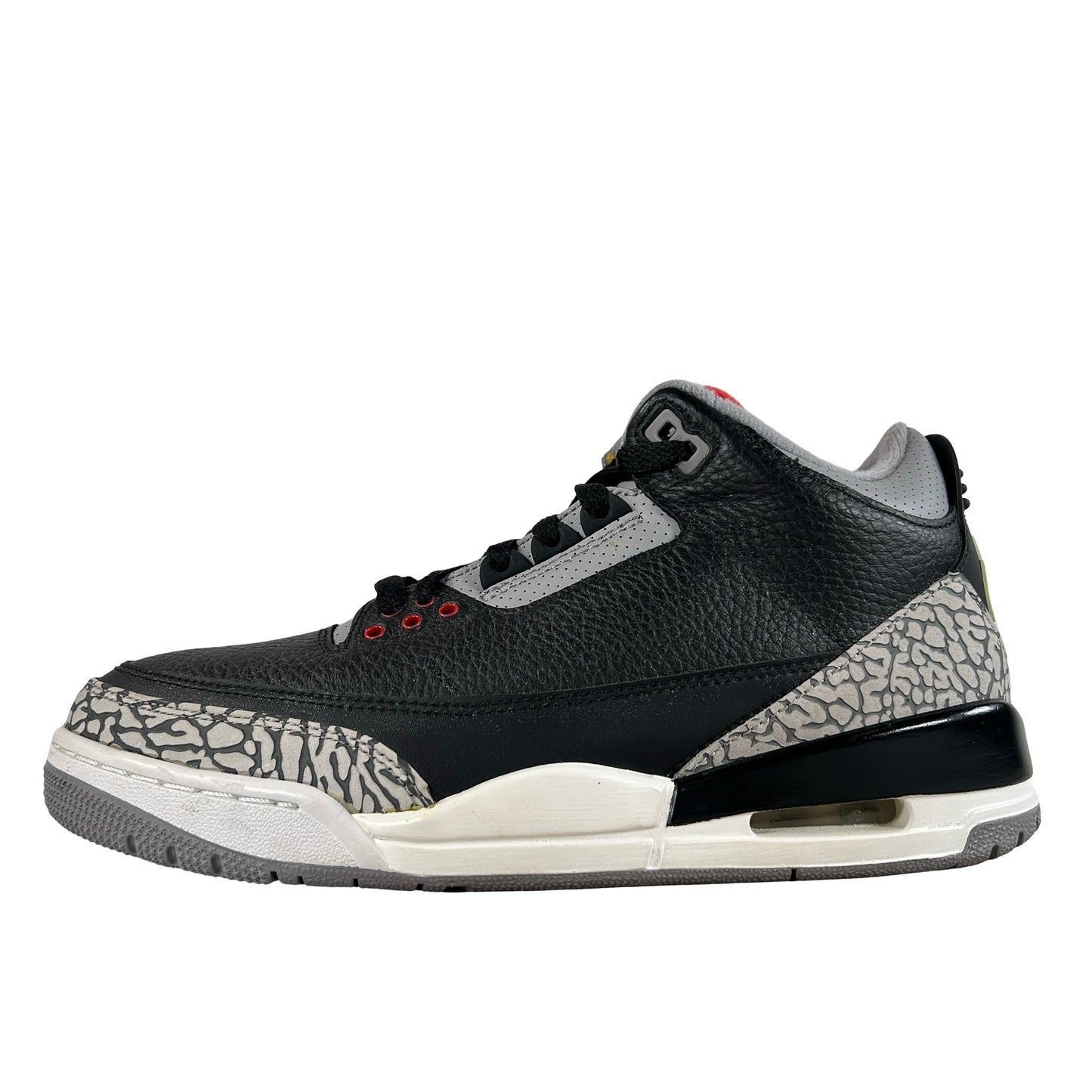 854262 001 Jordan 3 Black Cement 2018 [CONDITIONAL] - 8 M (Yellowing Heel Tabs) (No Box)