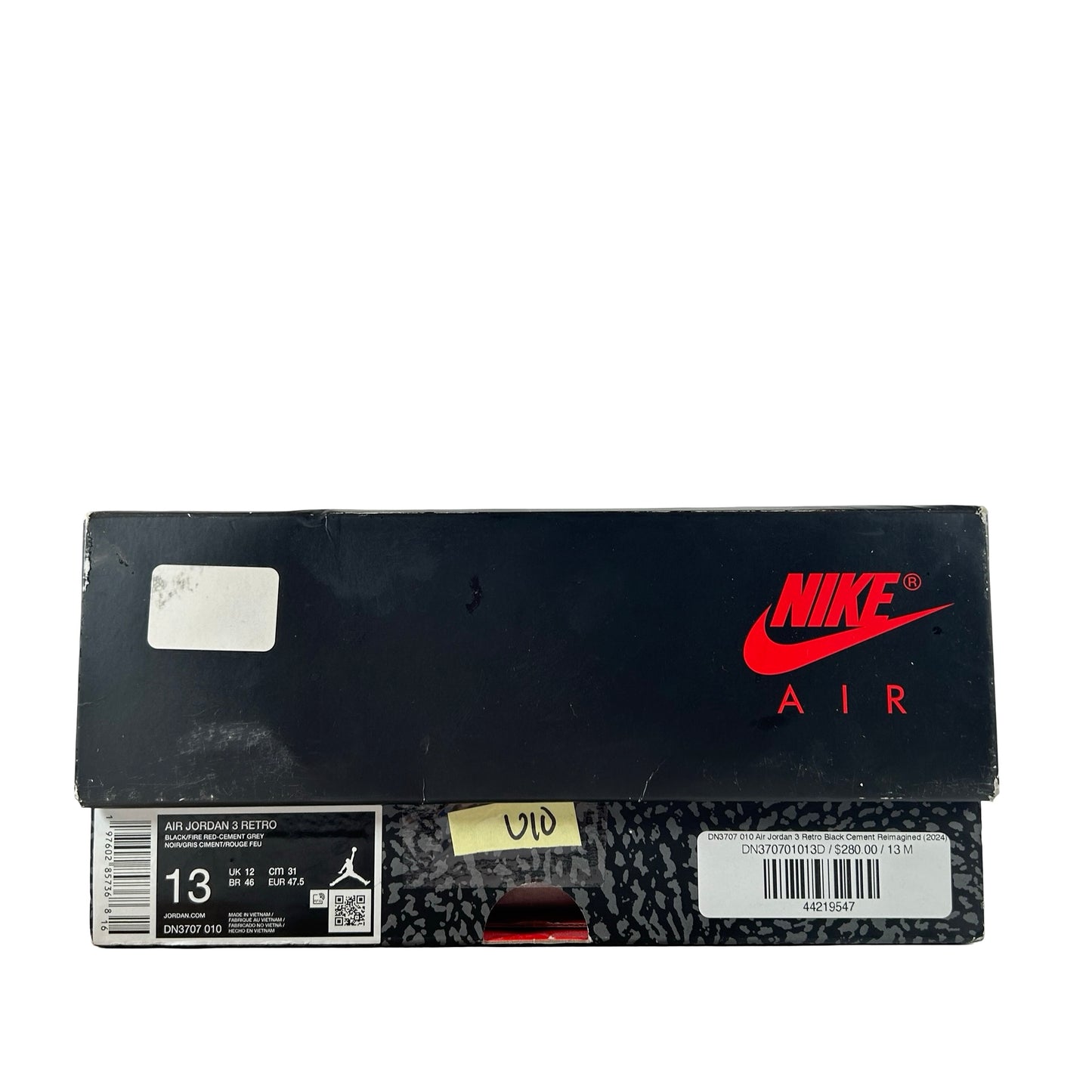 DN3707 010 Jordan 3 Retro Black Cement Reimagined (2024) [USED] - 13 (Used10)