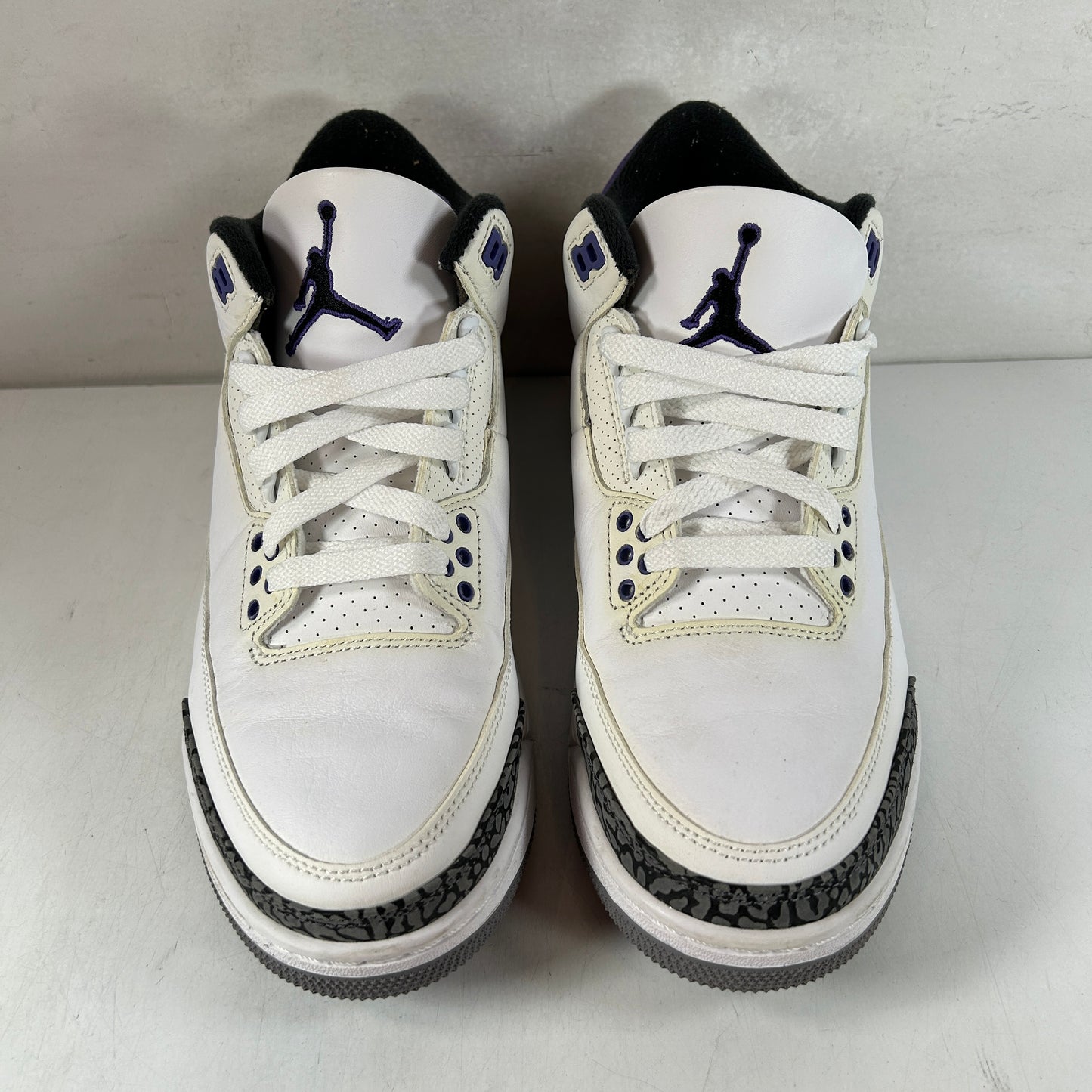 CT8532 105 Jordan 3 Retro Dark Iris [USED] - 8.5 M (Used) (No Box)