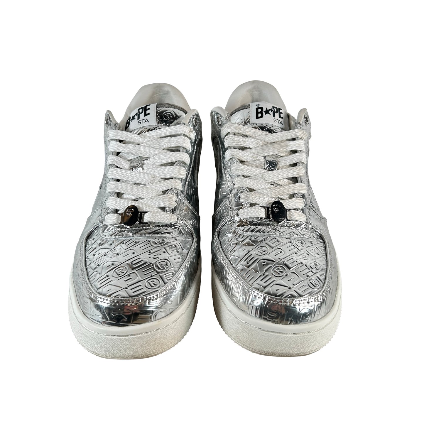 1K80191305 A Bathing Ape Bape Sta #5 Silver [USED] - 11 M (Used)