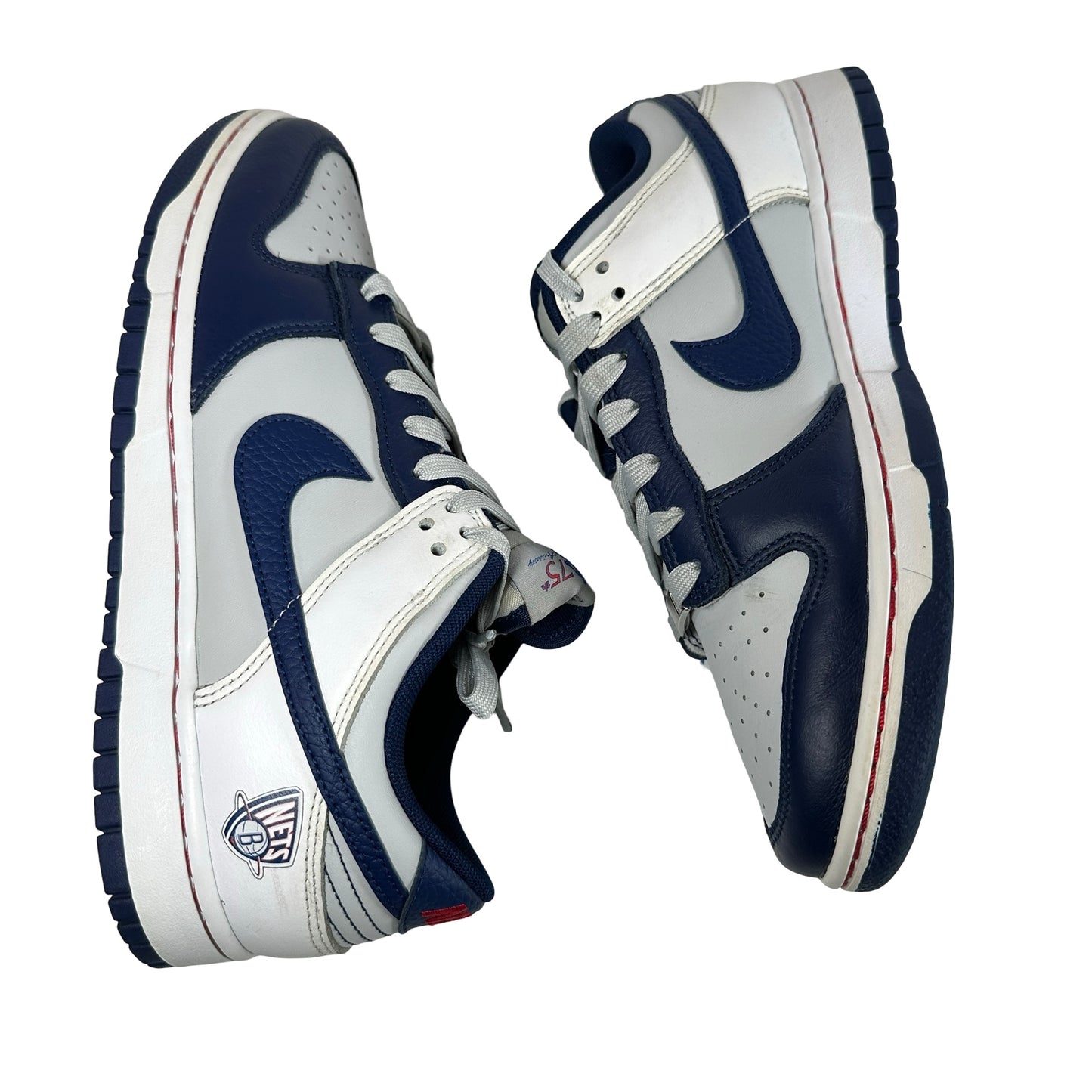 DD3363 001 Nike Dunk Low EMB NBA 75th Anniversary Brooklyn Nets [USED] - 9 M (Used)