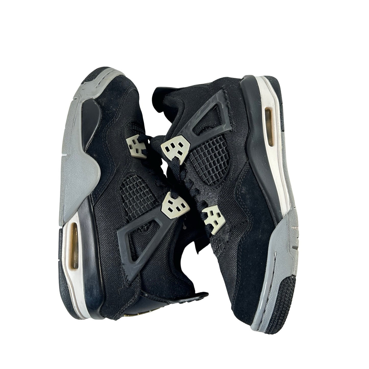 DV0553 006 Jordan 4 Retro Black Canvas GS [USED] - 4.5 Y (Used2) (No Box2)
