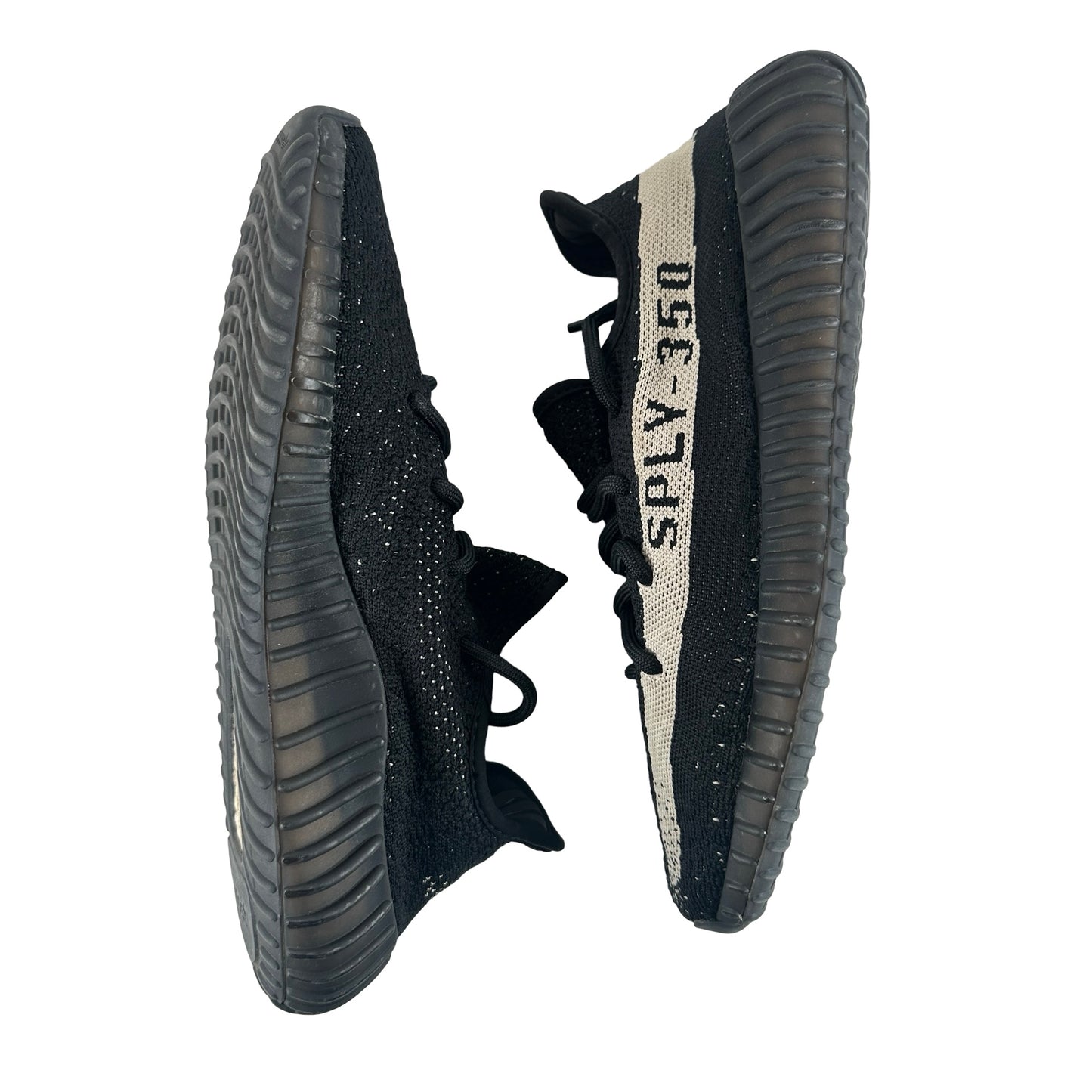 BY1604 Adidas Yeezy Boost 350 V2 Core Black White [USED] - 8 M (Used)