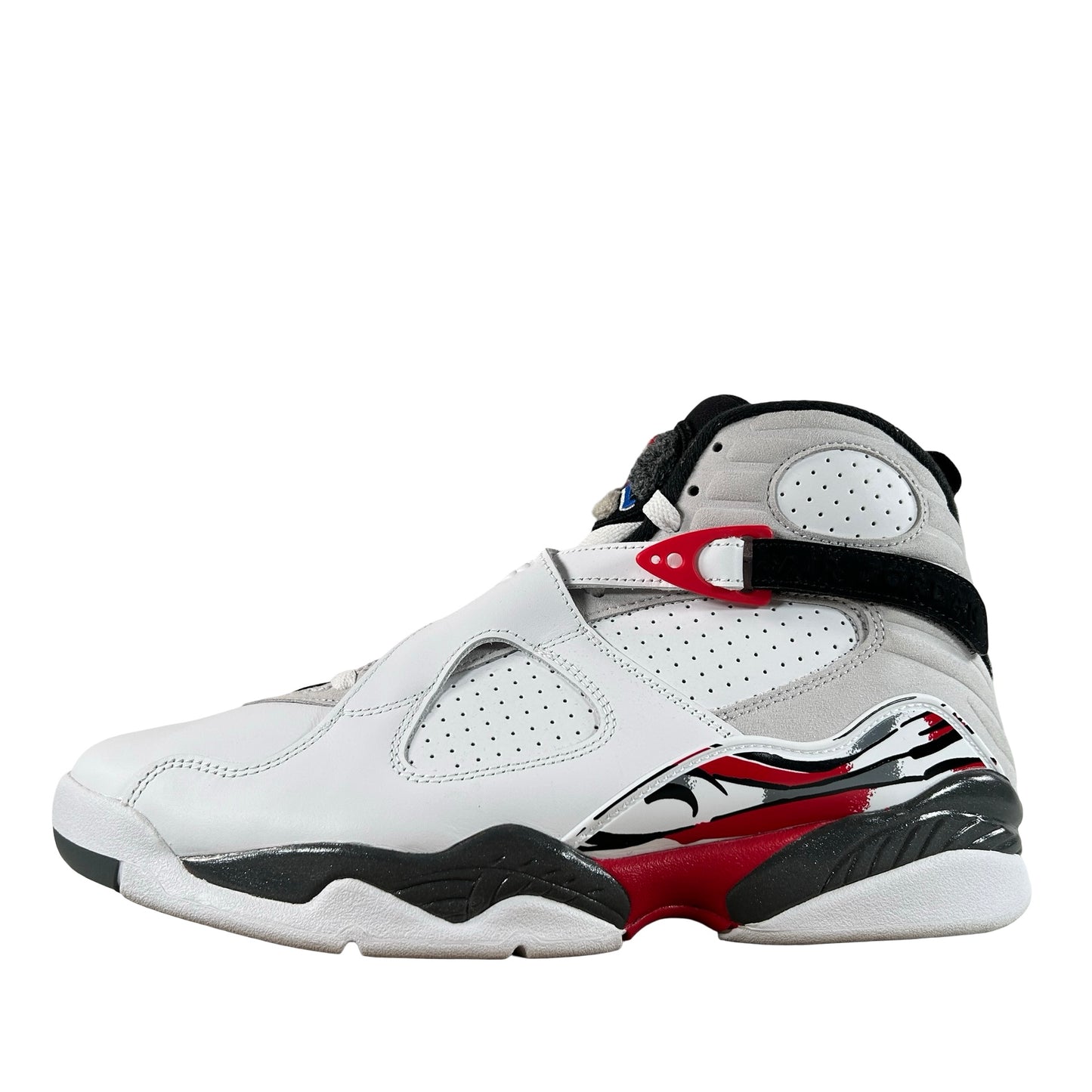 305381 100 Jordan 8 Retro White True Red (2025) [USED] - 9.5 M (Used) (No Box)