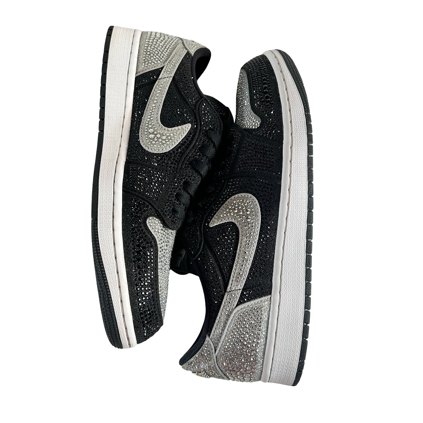 HM9280 001 Jordan 1 Retro Low OG Swarovski Stealth (Women's) [USED] - 11 W (Used)