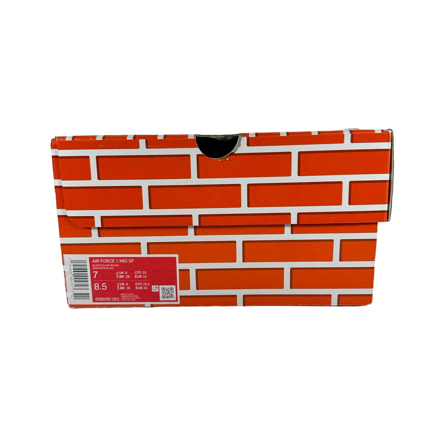 DO6290 001 Nike Air Force 1 Mid Off-White Black [USED] - 7 M (Used)