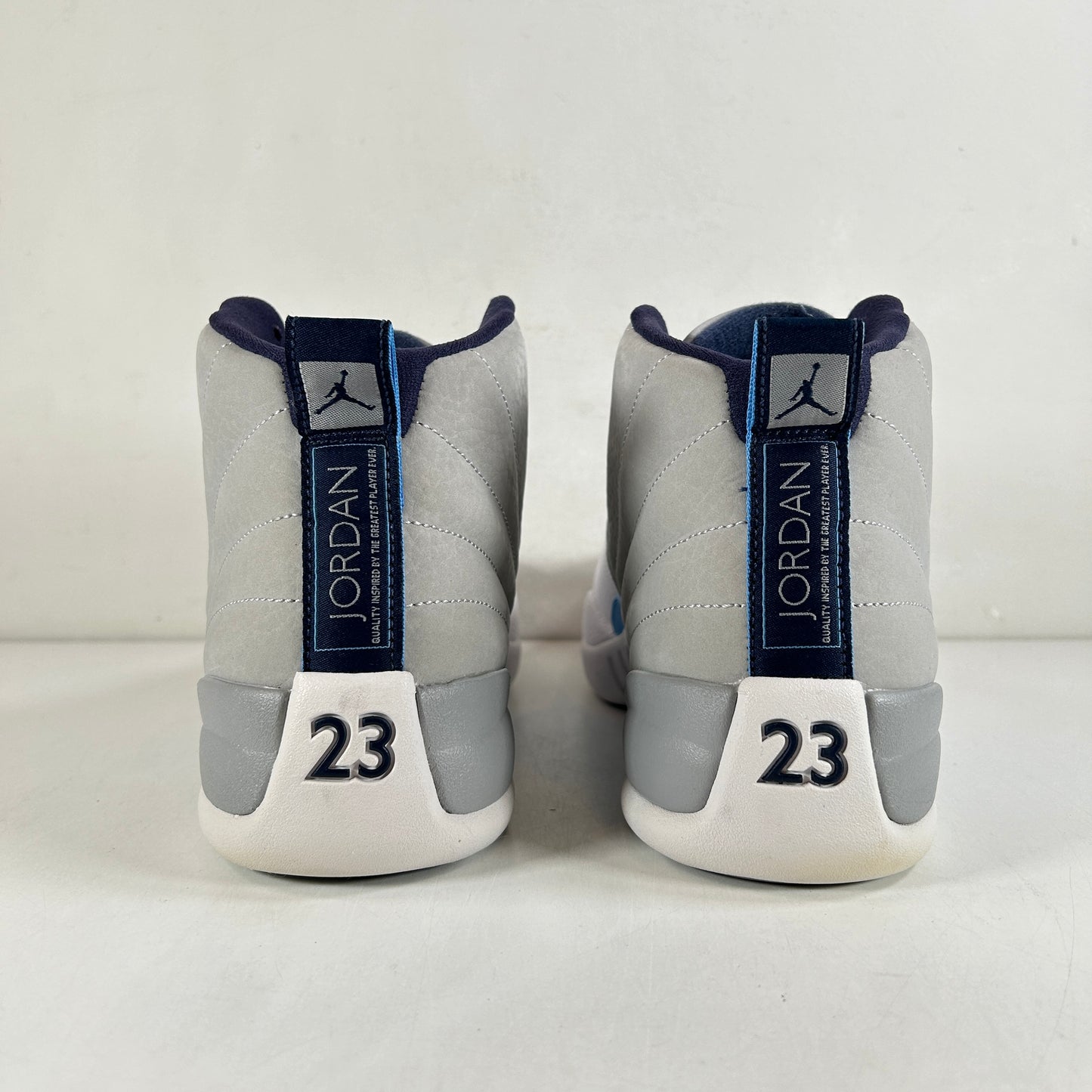 130690 007 Jordan 12 Retro Grey University Blue [USED] - 10.5 M (VNDS) (Replace Box)