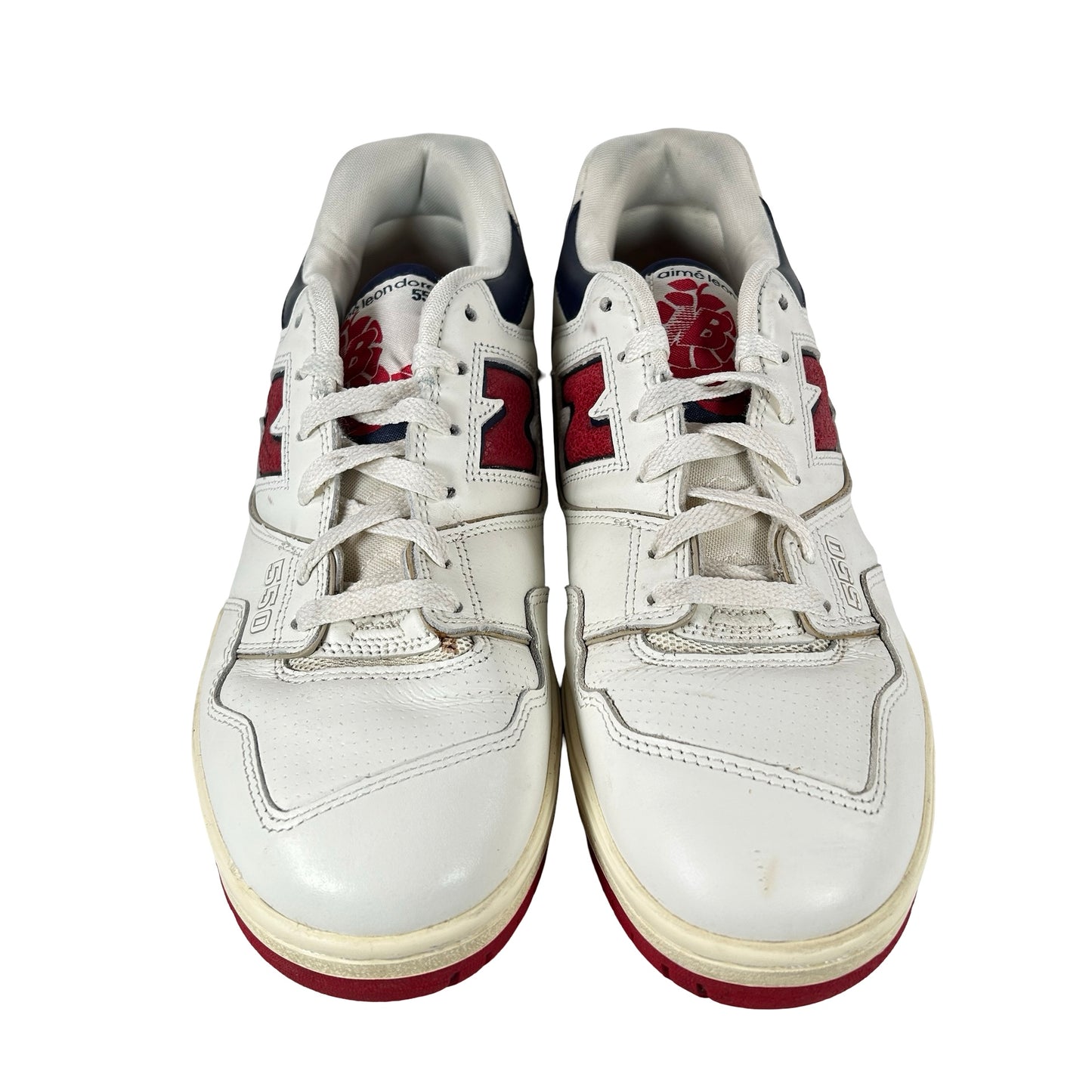 BB550A3 New Balance 550 Aime Leon Dore White Navy Red [USED] - 10.5 M (Used) (No Box)