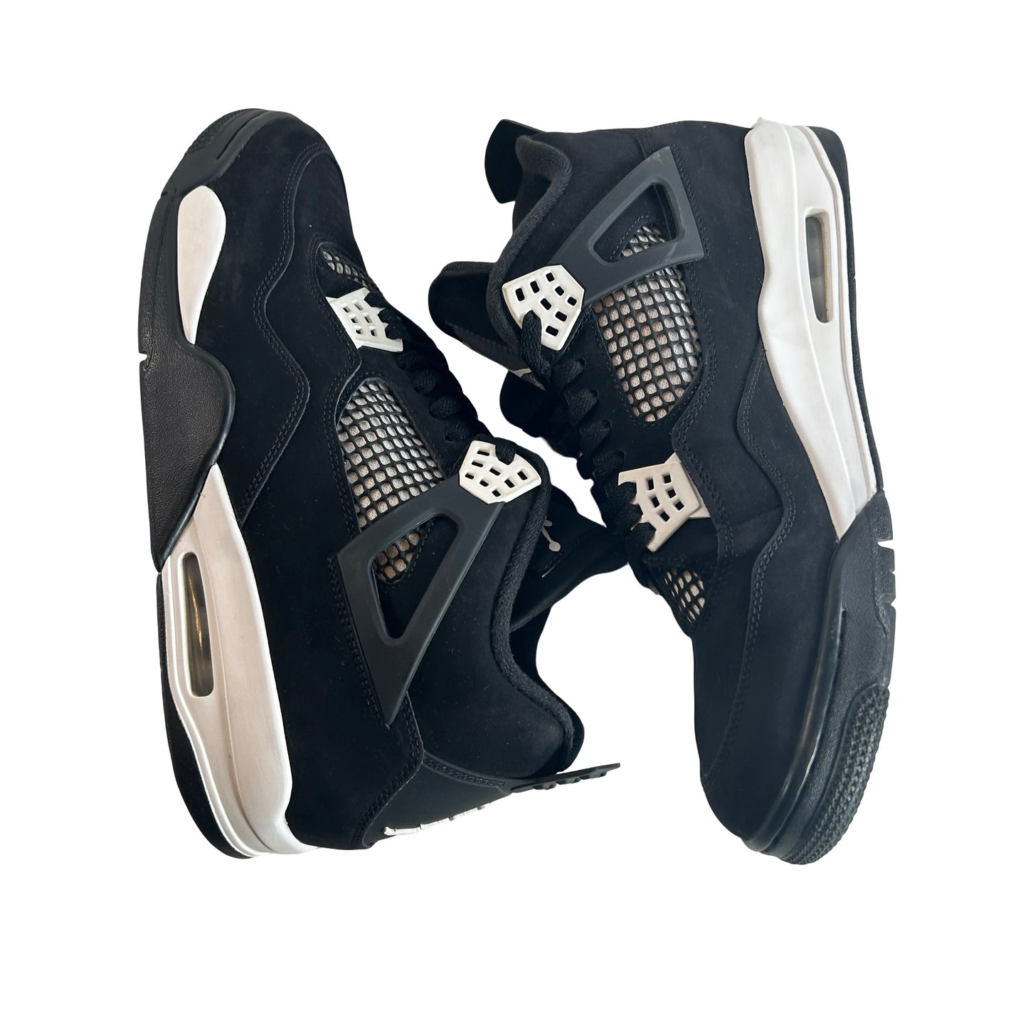 FQ8138 001  Jordan 4 Retro White Thunder [USED] - 13 M (Used2) (No Box2)