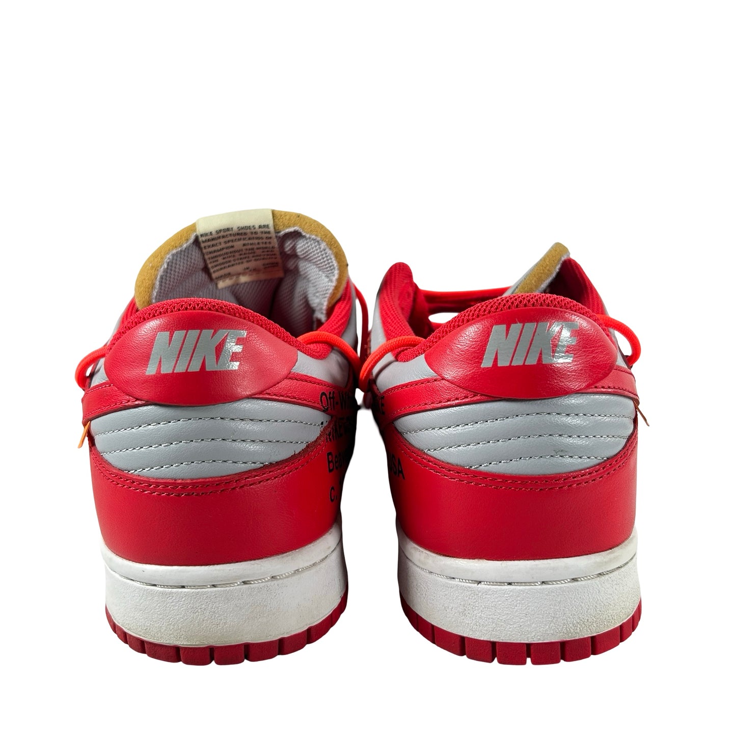 CT0856 600 Dunk Low Off-White Red [USED] - 12 M (Used) (No Box)
