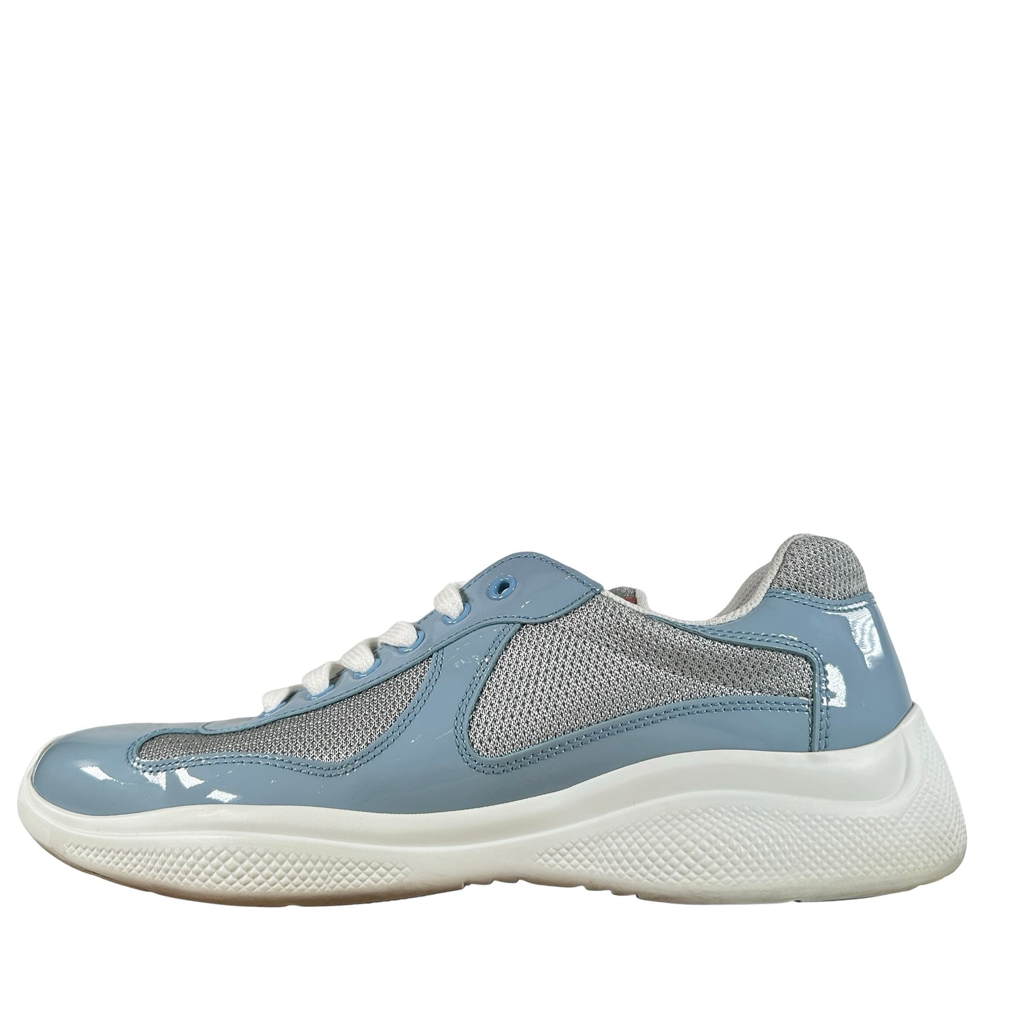 3E6420ASZF0076FB025 Prada America's Cup Biker Fabric Sneakers Light Blue [USED] - PRADA 8.5 / 9.5 US M (Used)