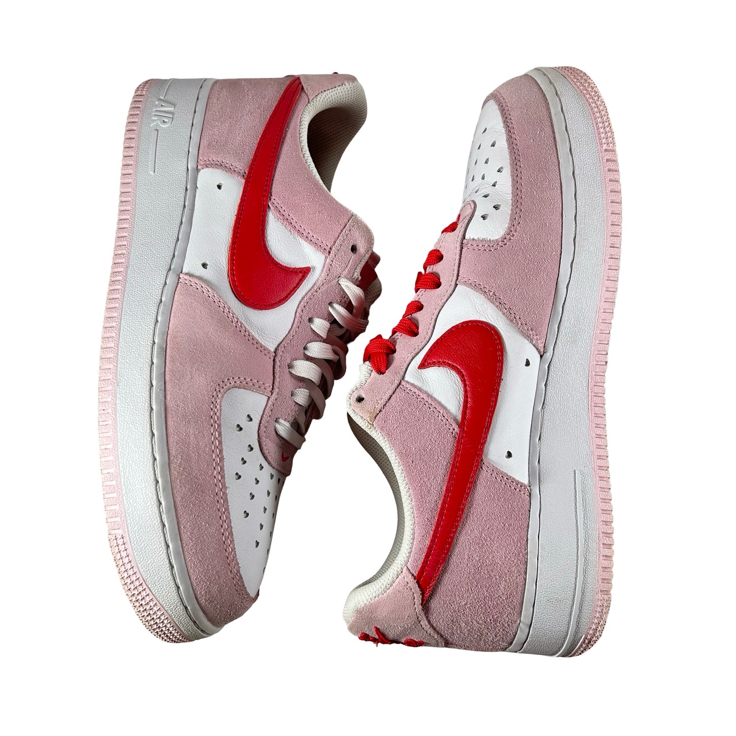 DD3384 600 Nike Air Force 1 Low '07 QS Valentine's Day Love Letter [USED] - 10 M (Used) (No Box)