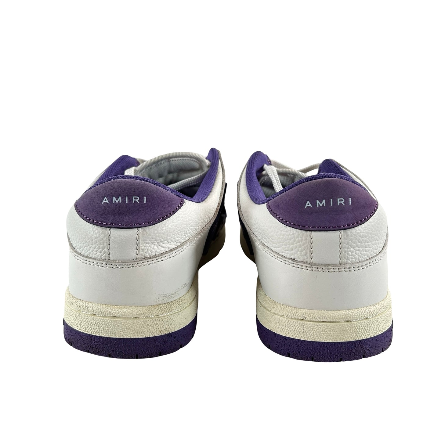 PS22MFS003 196 AMIRI Skel Top Low White Purple [USED] - 12 (Used)