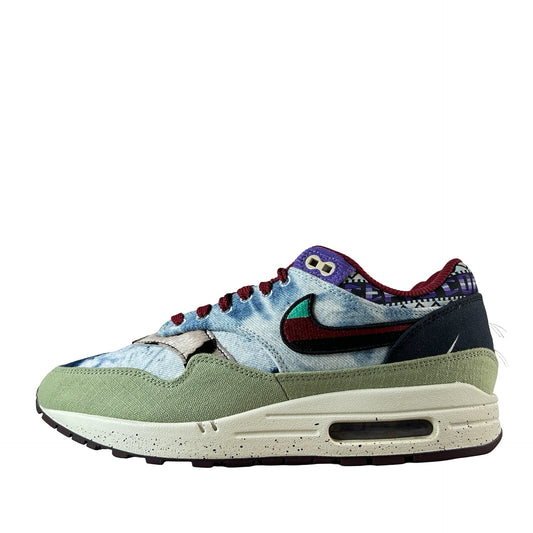 DN1803 300 Nike Air Max 1 Concepts Denim Olive Canvas [USED] - 9 M (Used) (No Box)
