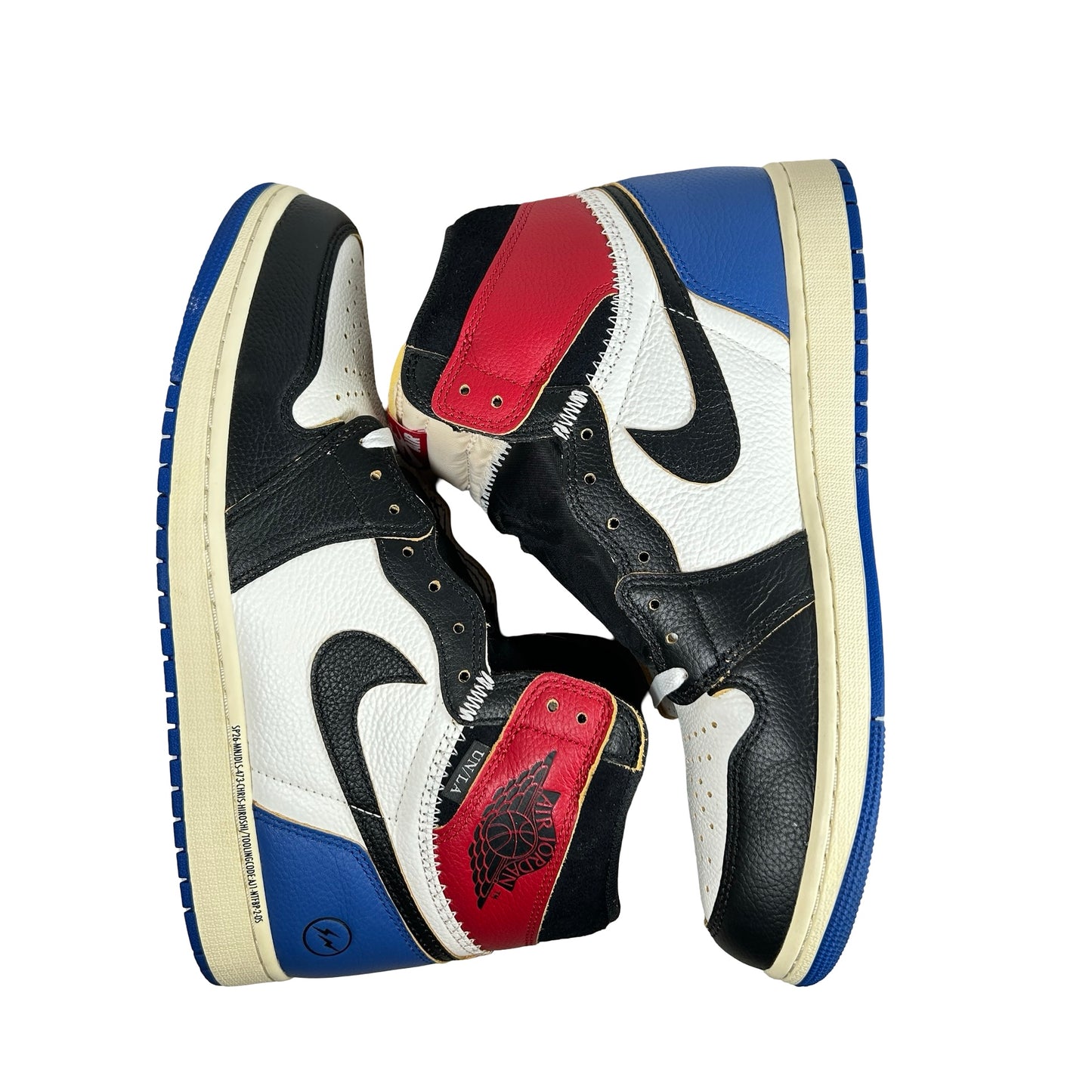 IO7847 002 Jordan 1 Retro High OG SP Fragment x Union LA Varsity Red Sport Royal [USED] - 11.5 M (Used)