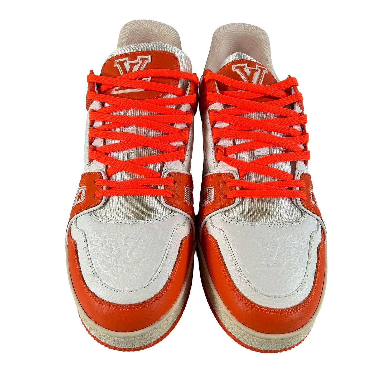 1A811P Louis Vuitton LV Trainer Orange [CONDITIONAL] - LV 10.5 (Yellowing)