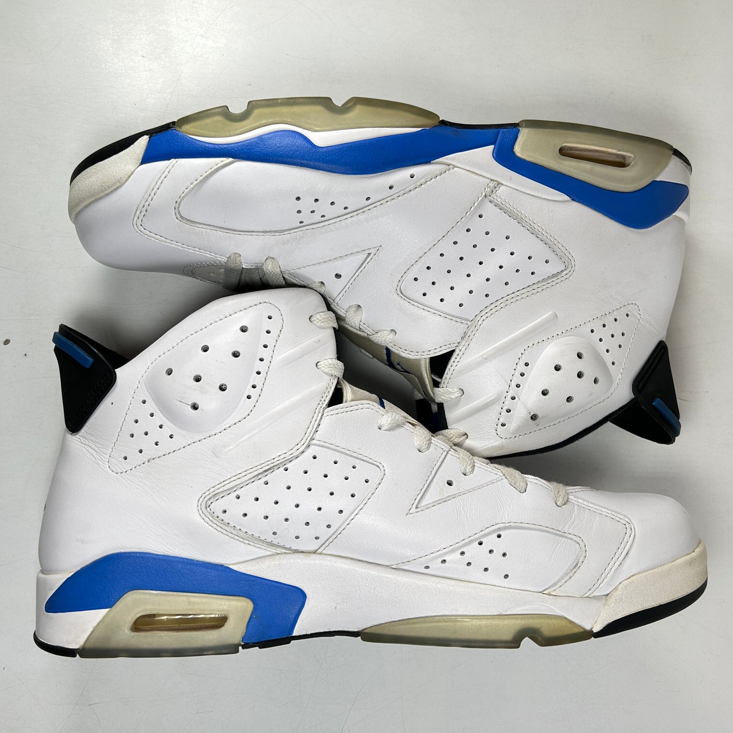 384664 107 Jordan 6 Retro Sport Blue (2014) [USED] - 14 M (Used) (No Box)