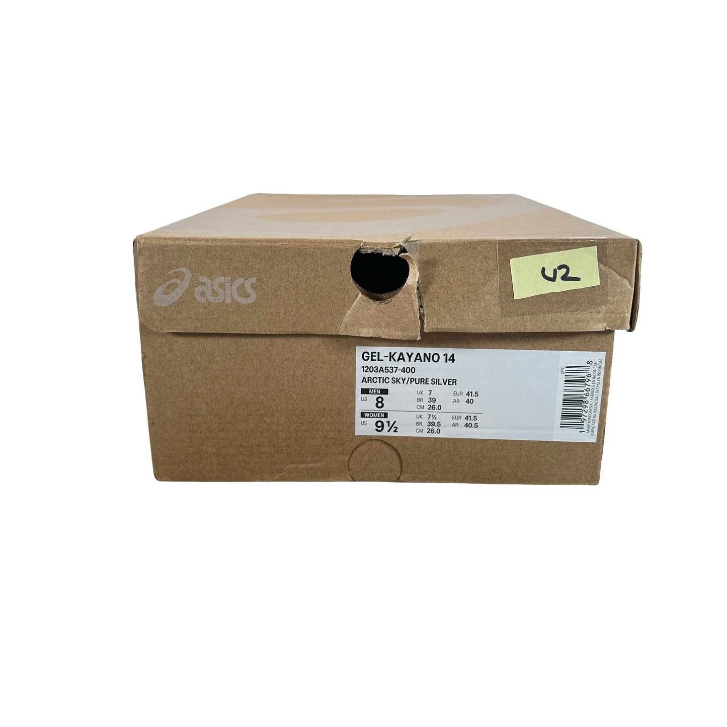 1203A537 400 ASICS Gel Kayano 14 Arctic Sky Pure Silver [USED] - 8 M (Used2)