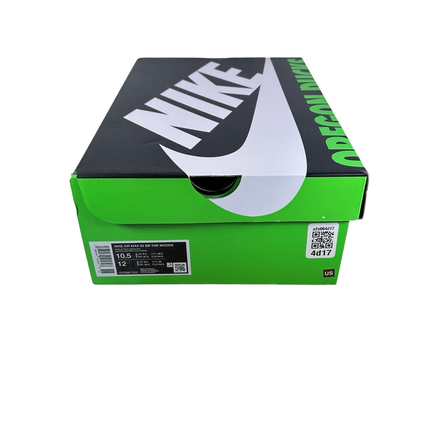 IQ3986 300 Nike Air Max 95 Big Bubble Ducks of a Feather Oregon Ducks The Woods [USED] - 10.5 M (Used)