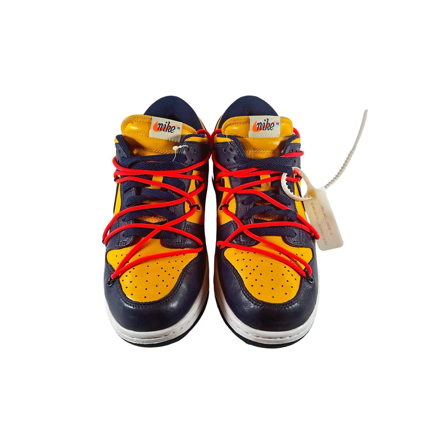 CT0856 700 Dunk Low Off-White University Gold [USED] - 7.5 M (Used2)