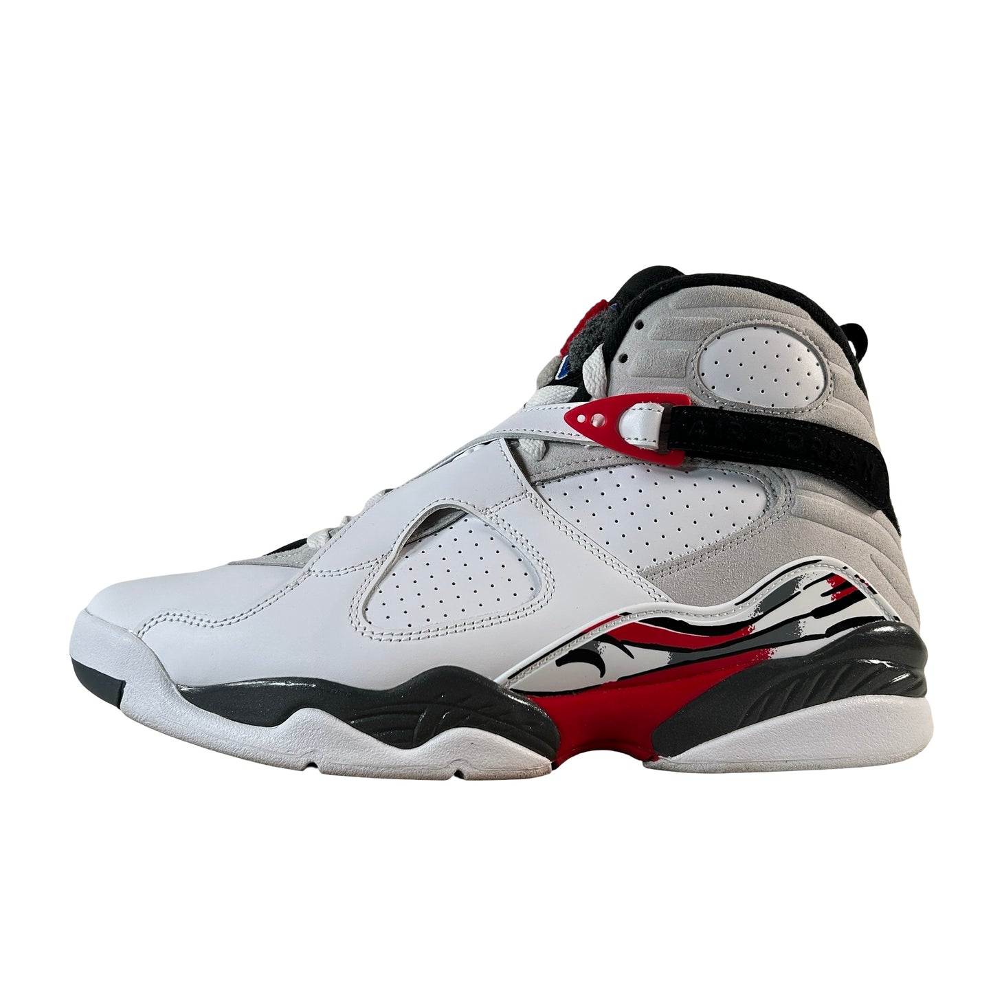 305381 100 Jordan 8 Retro White True Red (2025) [USED] - 10.5 M (Used)