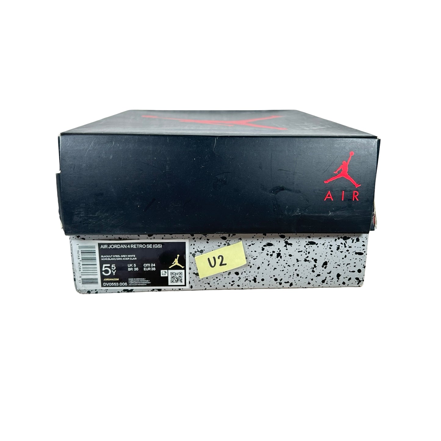 DV0553 006 Jordan 4 Retro Black Canvas GS [USED] - 5.5 Y (Used2)