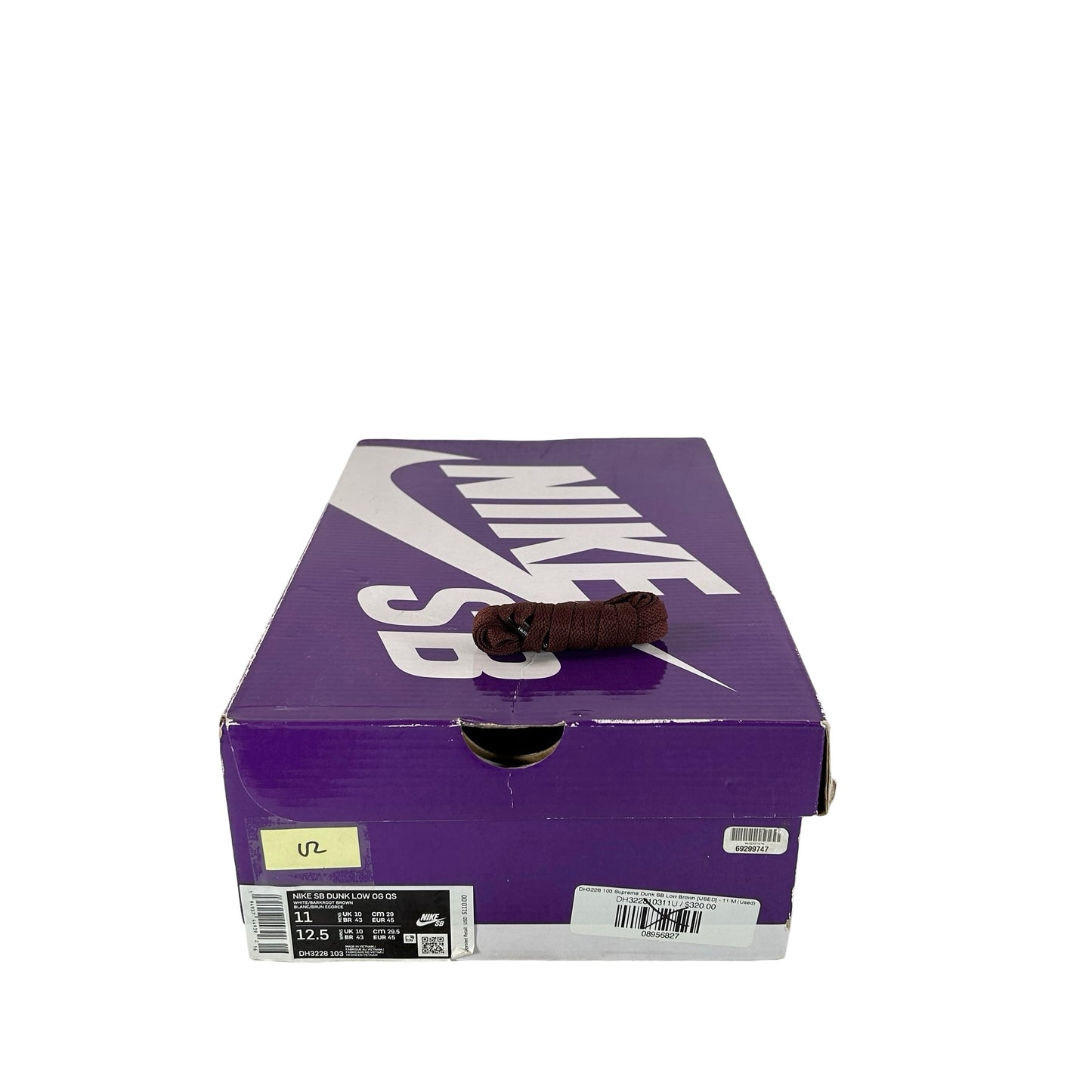 DH3228 103 Supreme Dunk SB Low Brown [USED] - 11 M (Used2)